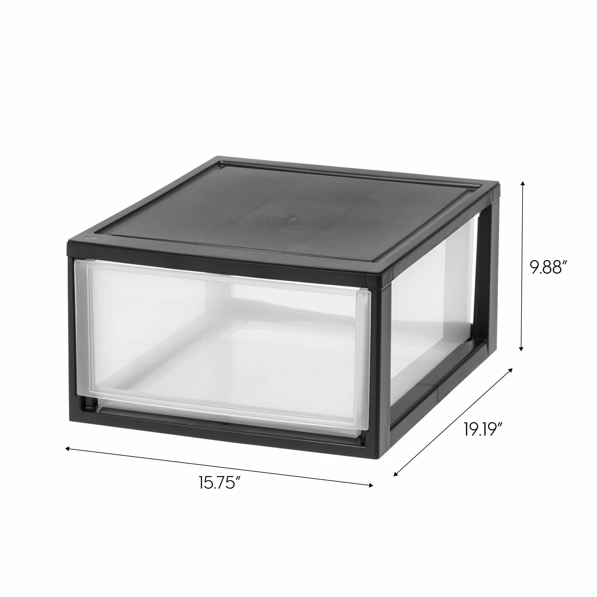 IRIS USA 30 szt. plastikowych organizerów do szuflad 2-pak z przesuwaną szufladą