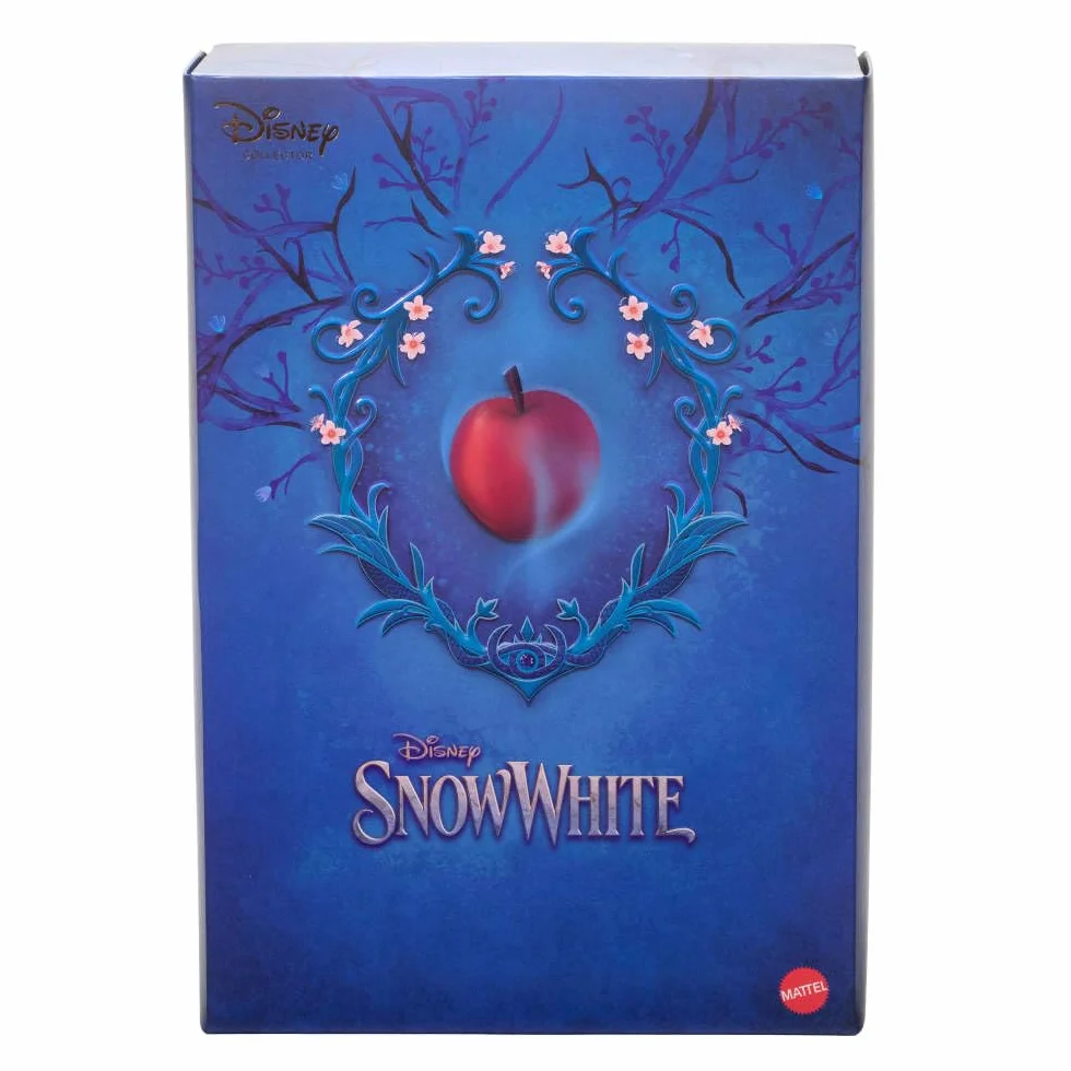 Mattel Disney Collector Królewna Śnieżka Lalka kolekcjonerska w ikonicznym stroju inspirowanym filmem aktorskim Disneya, prezent dla dzieci i dorosłych kolekcjonerów, HVY53