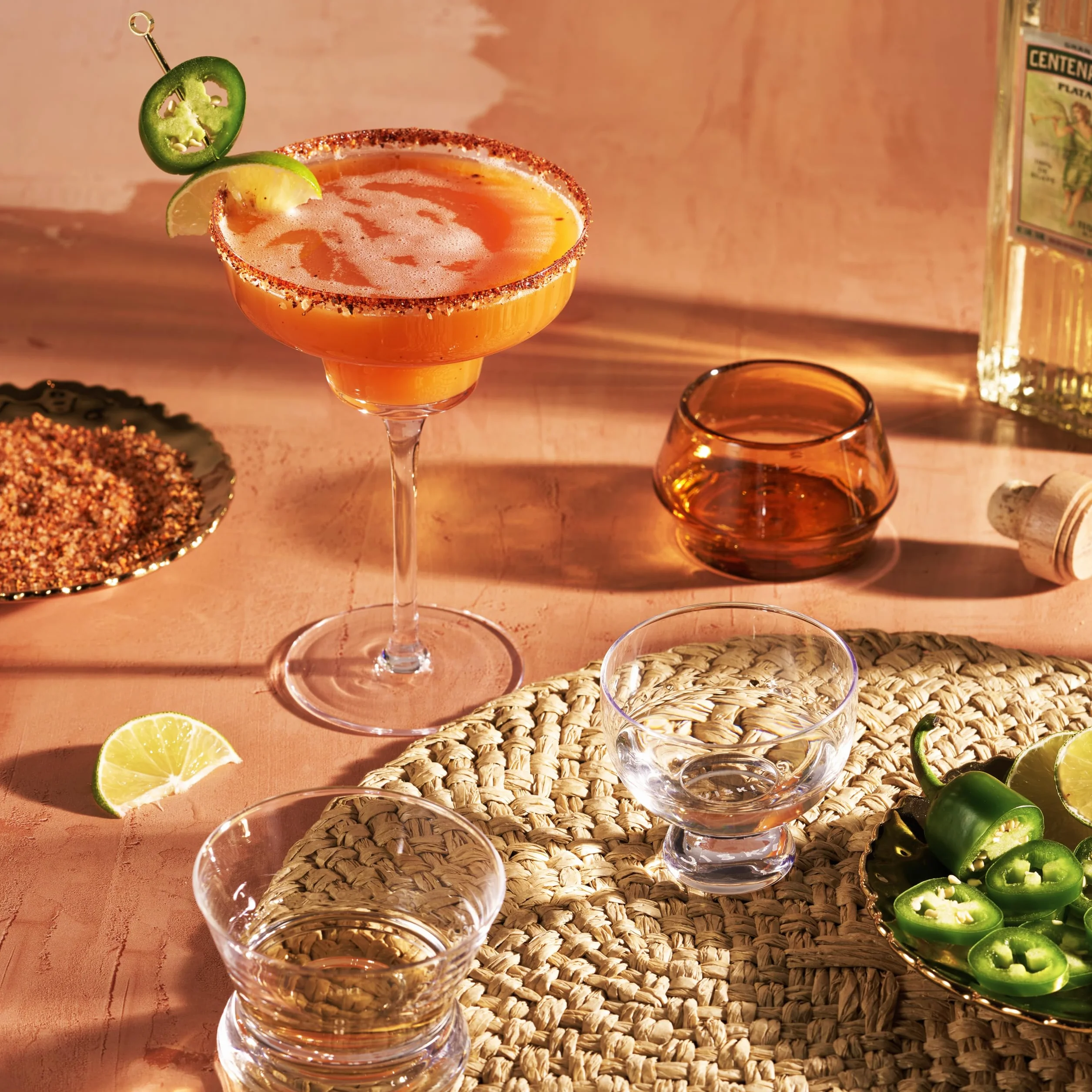 Viski Kryształowe szklanki Mezcal zestaw 2 szt. – wysokiej jakości krystalicznie czyste szkło, kieliszki koktajlowe Mezcal bez nóżek, zestaw upominkowy ze szkła likierowego – 237 ml