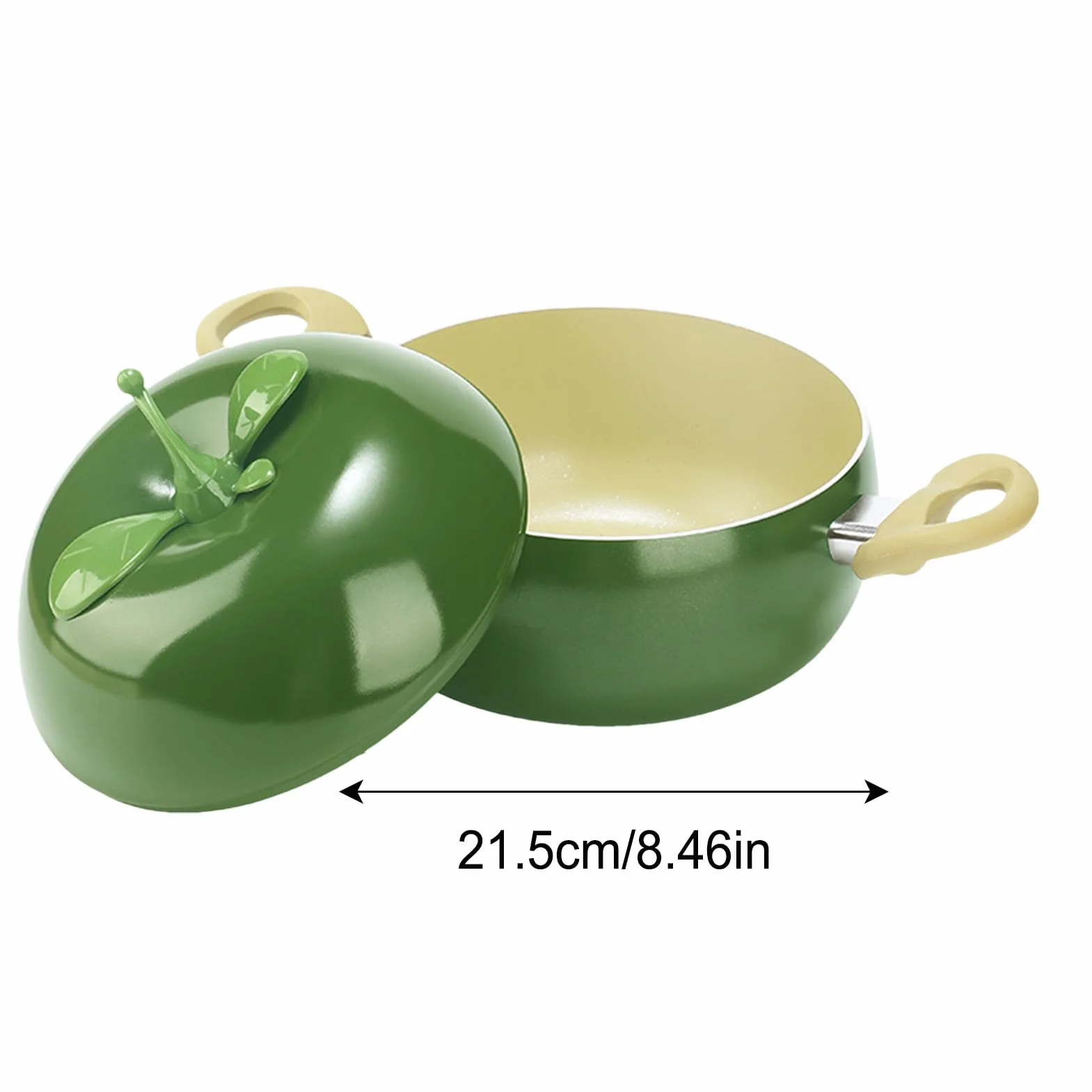 Rondel Do Sosów - Garnek Do Warzyw I Owoców Wolnego Gotowania,Rondel Duszenia Z Pokrywą, Kuchni Indukcyjnej Gotowania Piec Płyty Grzewcze Duszenia Smażenia Spaghetti