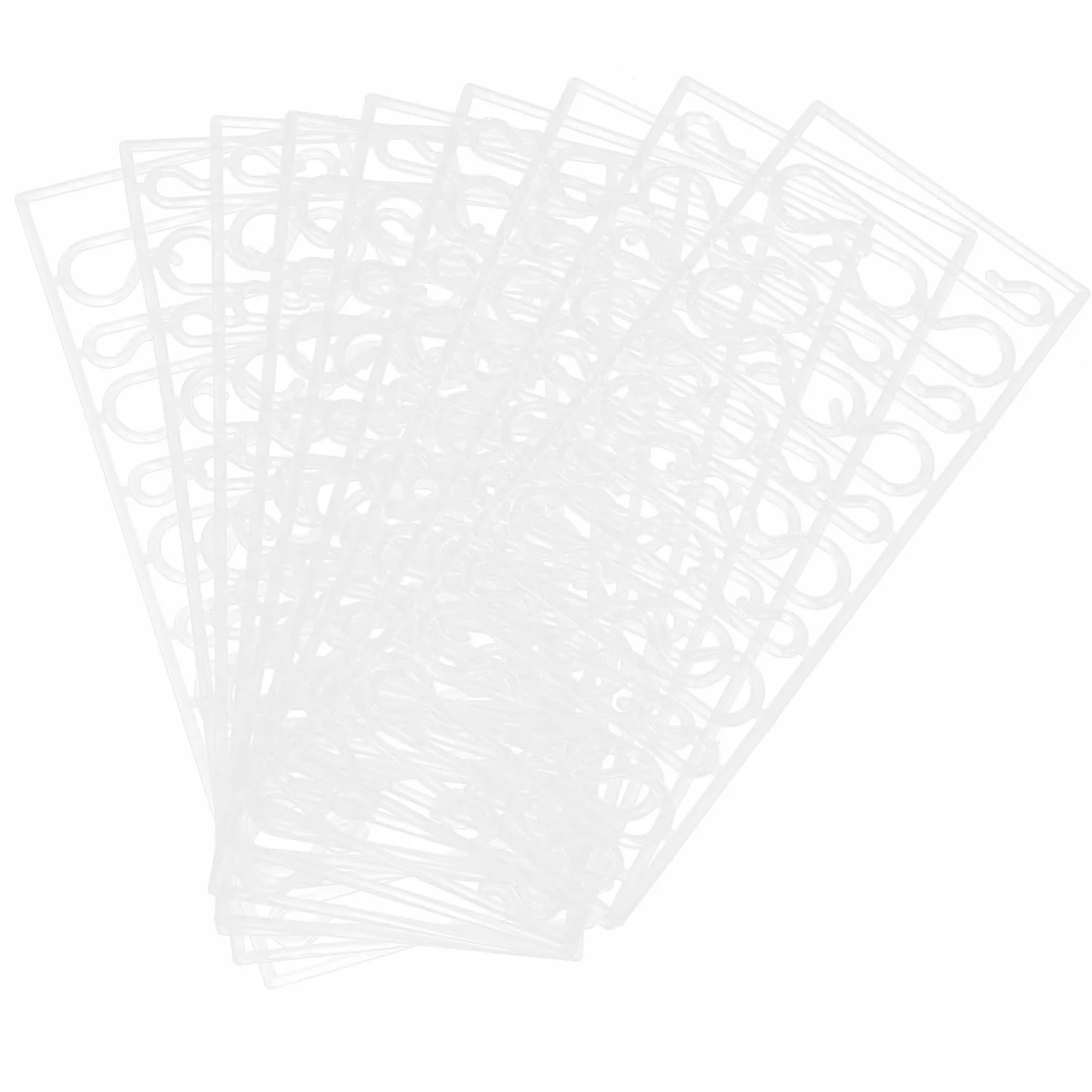 Mipcase 100 Sztuk Sztuk Przezroczystych Haczyków S Kształtnych Do Zawieszania Ozdób Świątecznych Małe Haczyki Do Bombek i Dekoracji Choinkowych Uniwersalne Wieszaki Święta Bożego