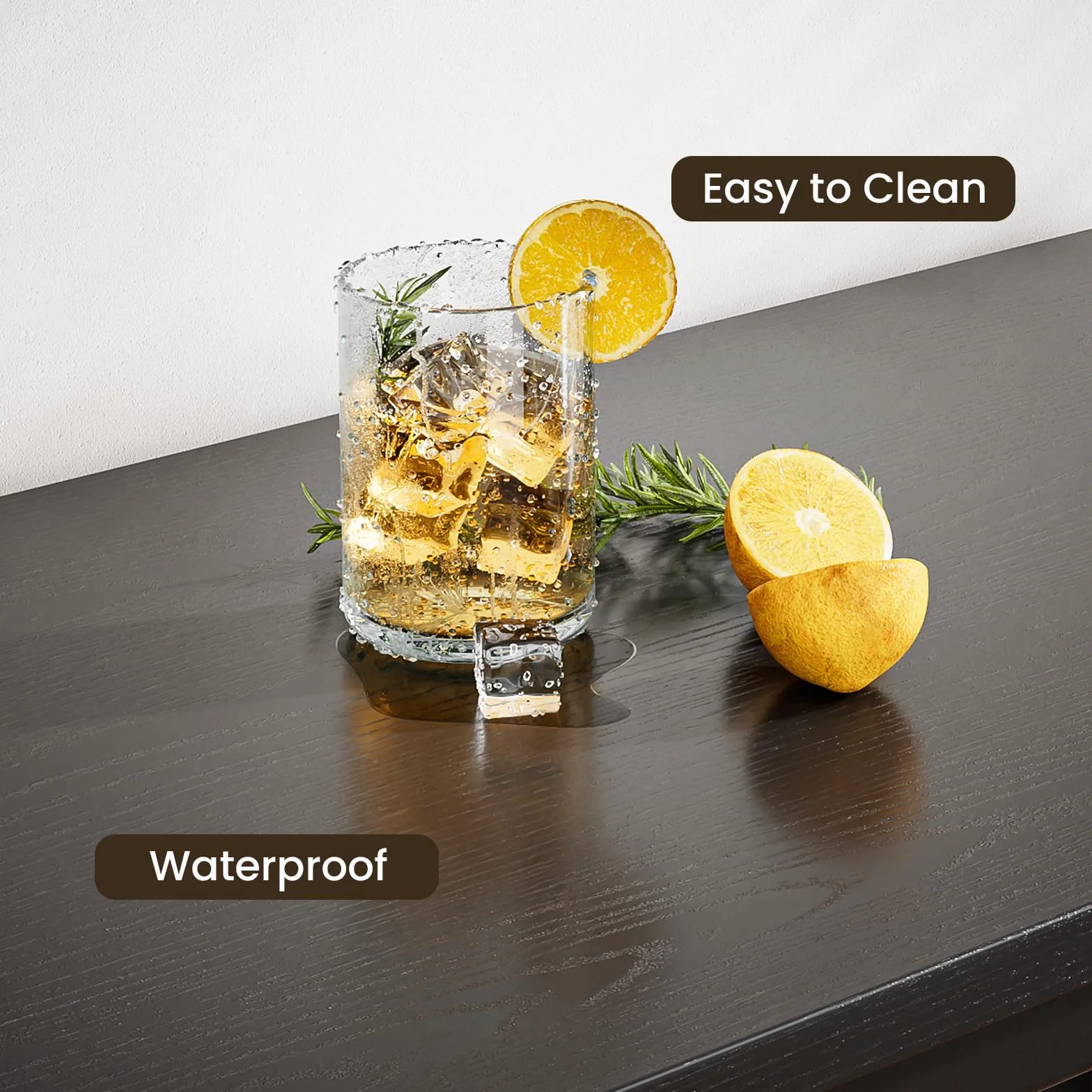 Bealife stół barowy z zestawem stołków barowych, 2 półki i uchwyty na szkła, czarny
