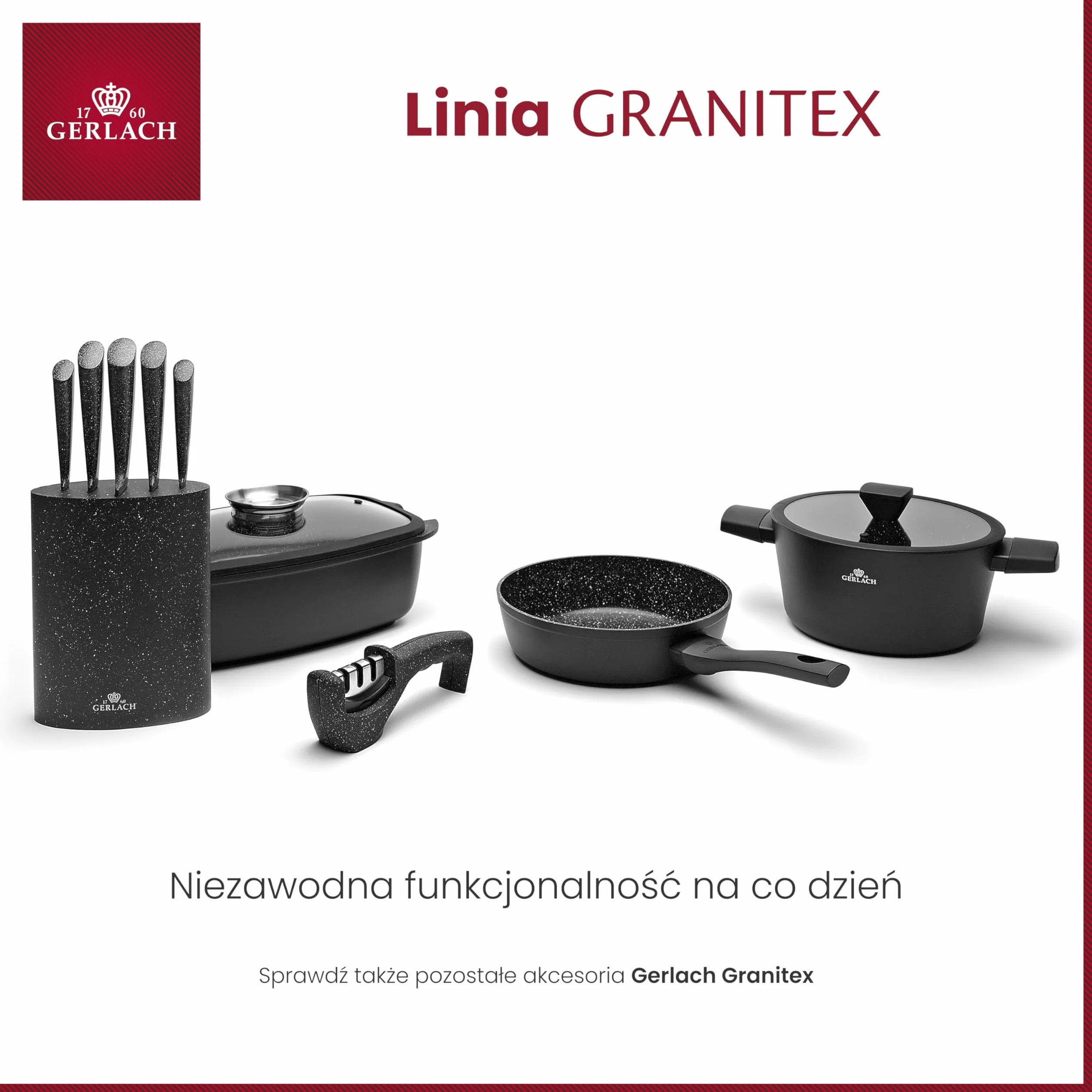 Gerlach Granitex Brytfanna Indukcyjna Do Pieczenia Granitex