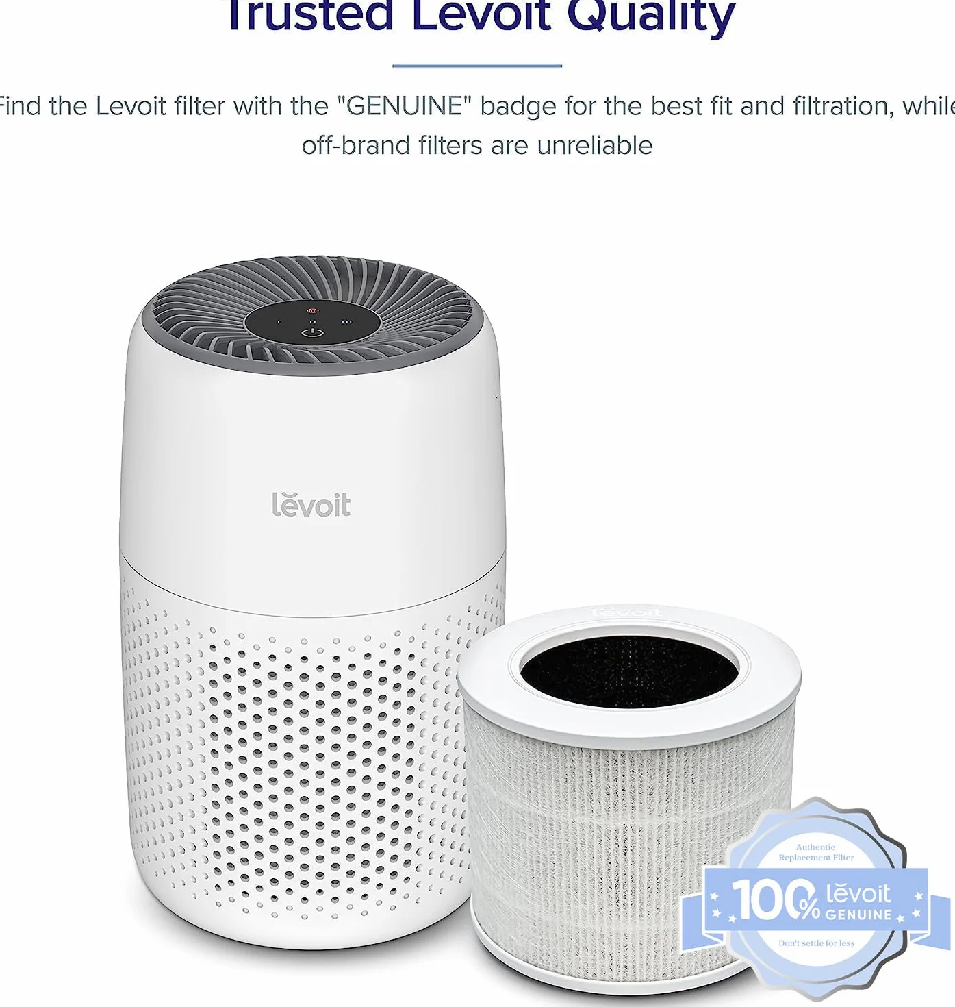 Levoit Core Mini-Rf Filtr Wymienny, Biały, 15.9 x 15.9 x 13.5 cm