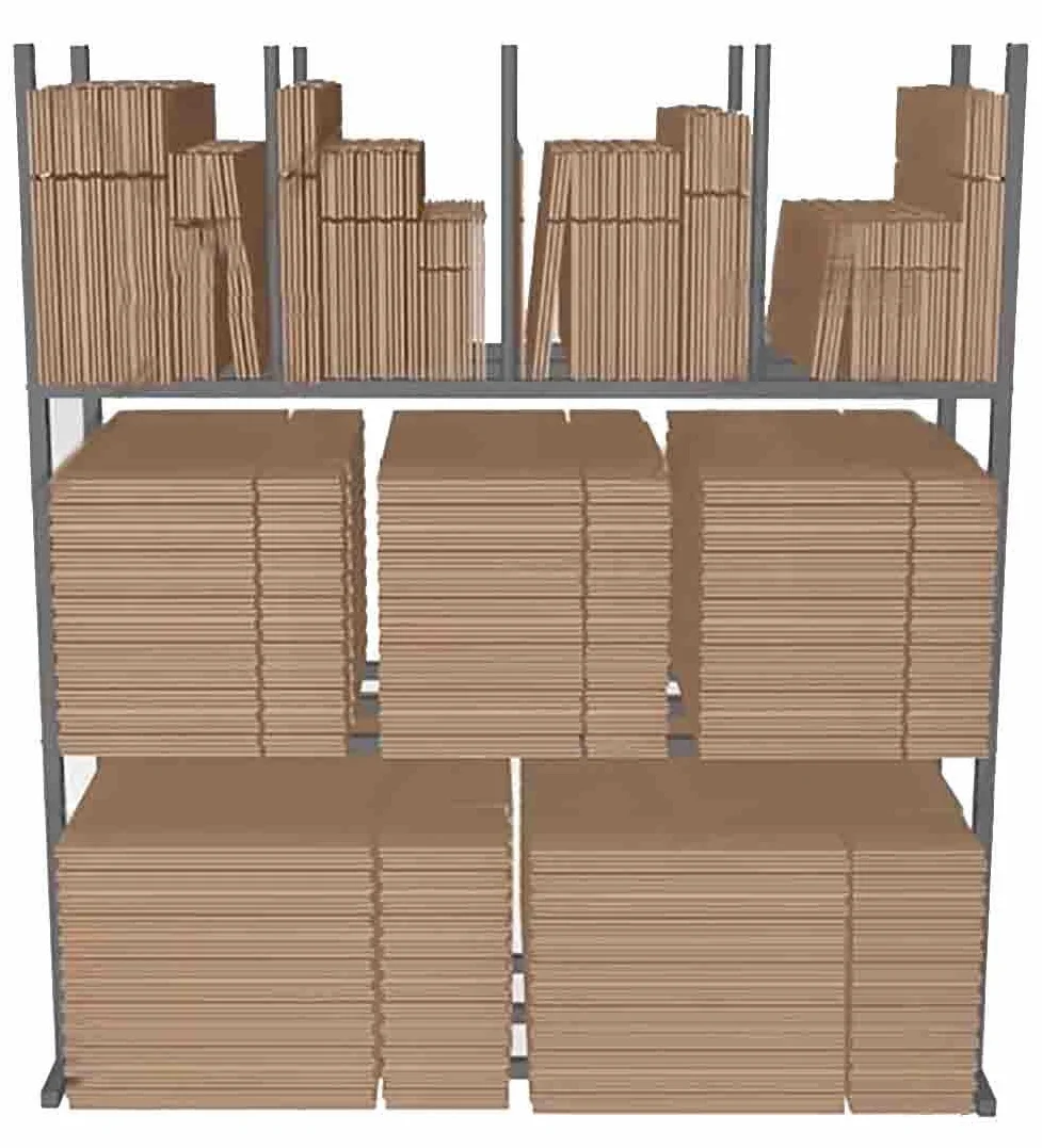 Przenośny stojak kartonowy z kółkami, wytrzymała przegroda kartonowa do magazynu lub przeprowadzki, czarny żelazny wyświetlacz (135 x 60 x 150 cm, mieści 140-200 pudełek)