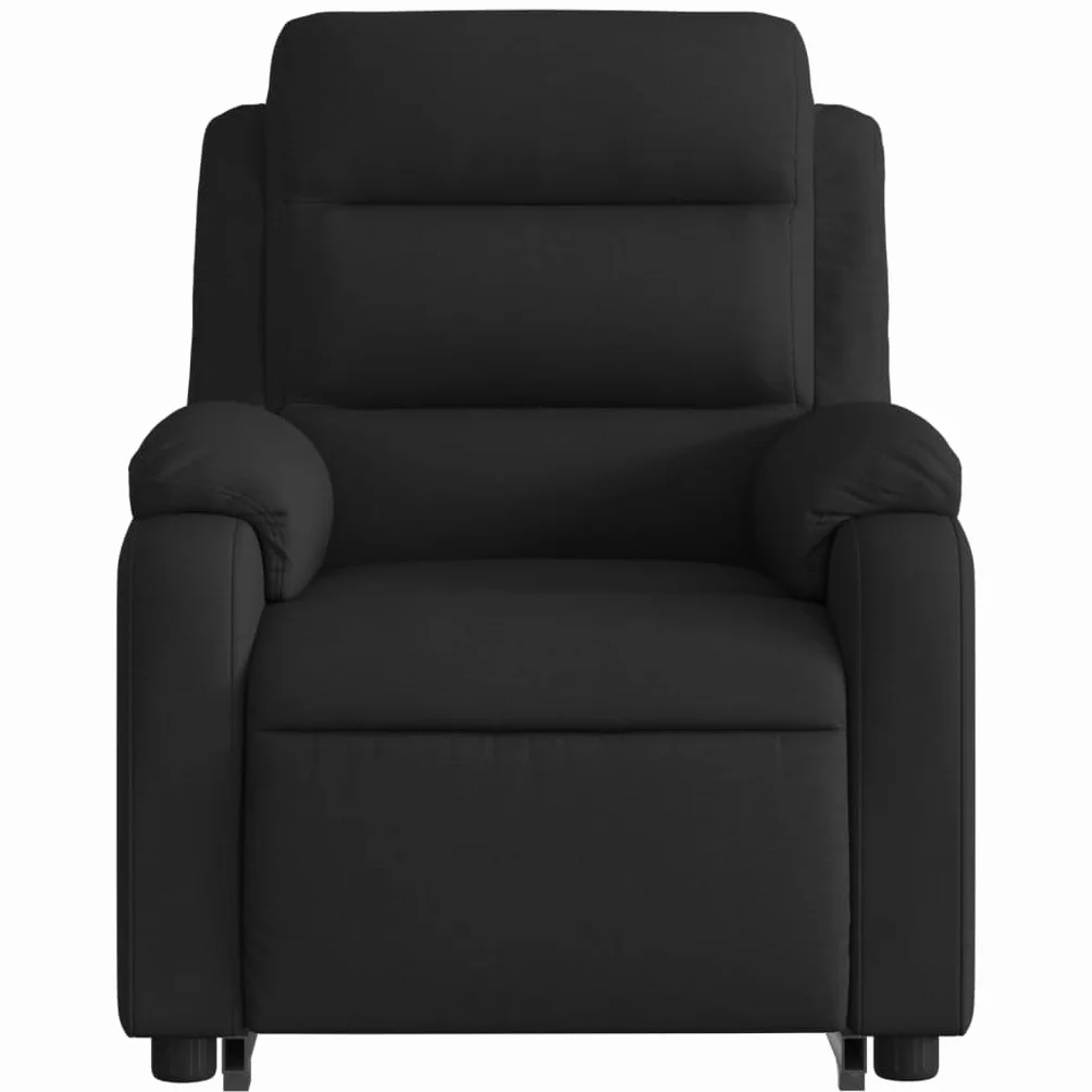 Homgoday Fotel do masażu z funkcją wspomagania wstawania, fotel telewizyjny z funkcją leżenia, fotel do wstawania, fotel dla seniorów, fotel tapicerowany, fotel do odpoczynku, do salonu, czarny