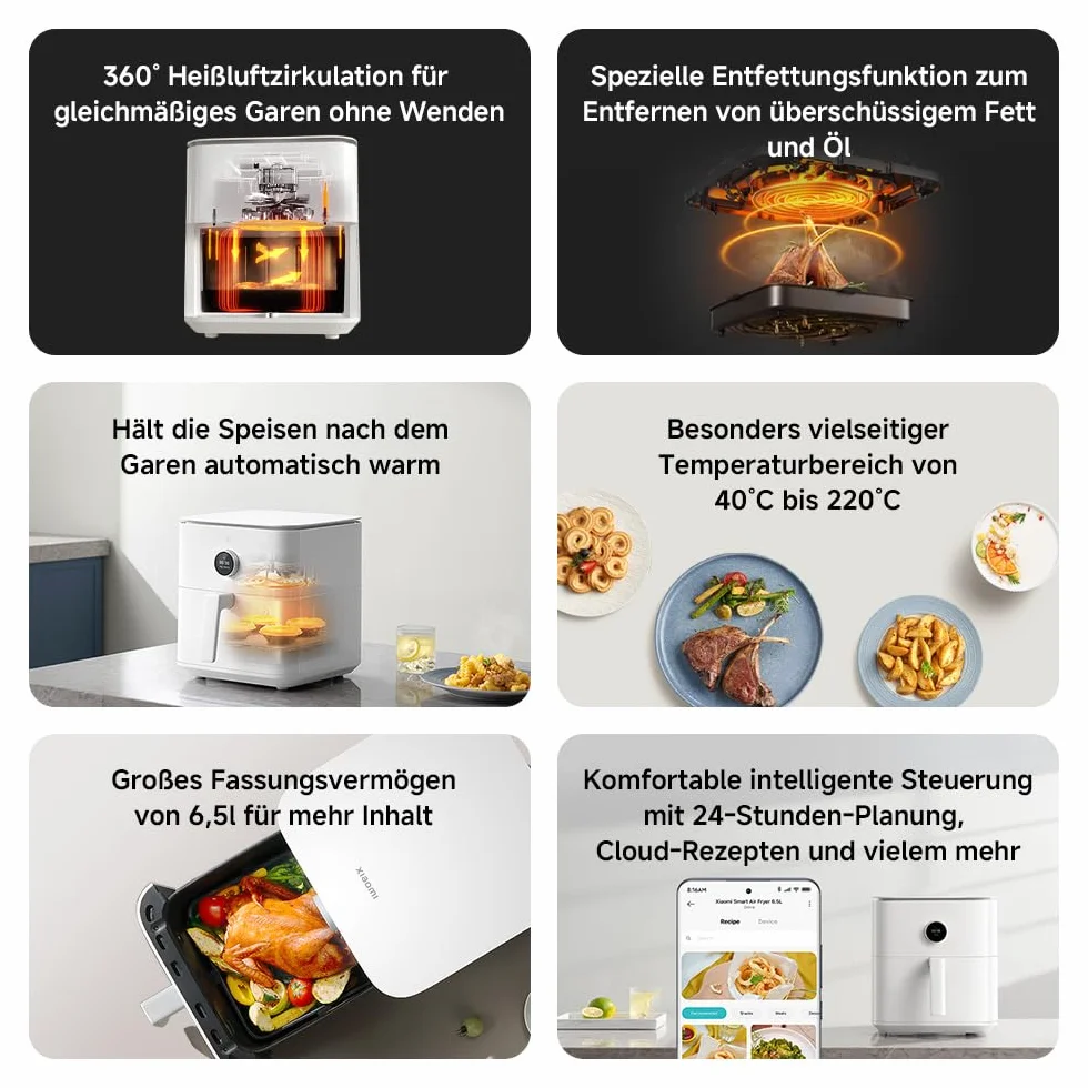 Xiaomi Smart Air Fryer 6.5L White EU