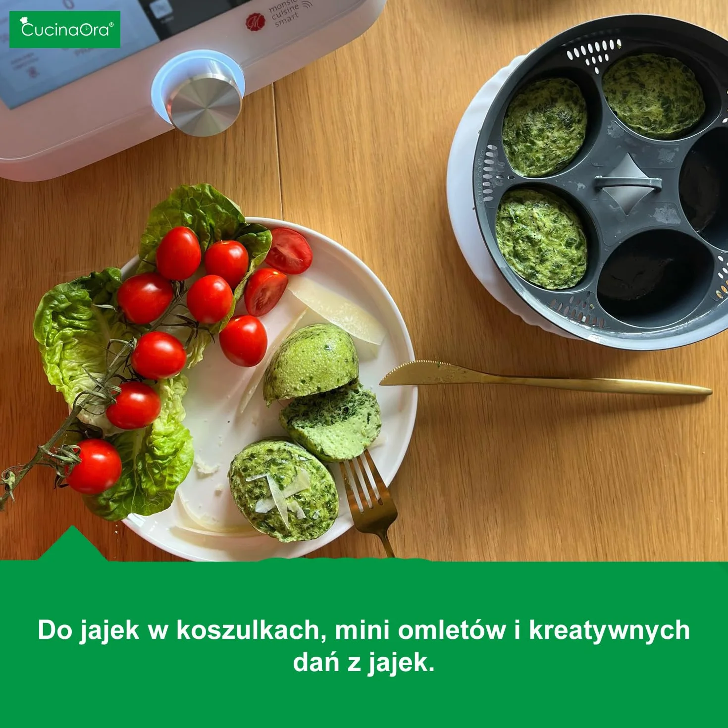 steamEGGS Wkład do Gotowania Jajek - Forma na 5 jajek - Kompatybilny z Akcesoriami Kuchennymi MC Smart Connect