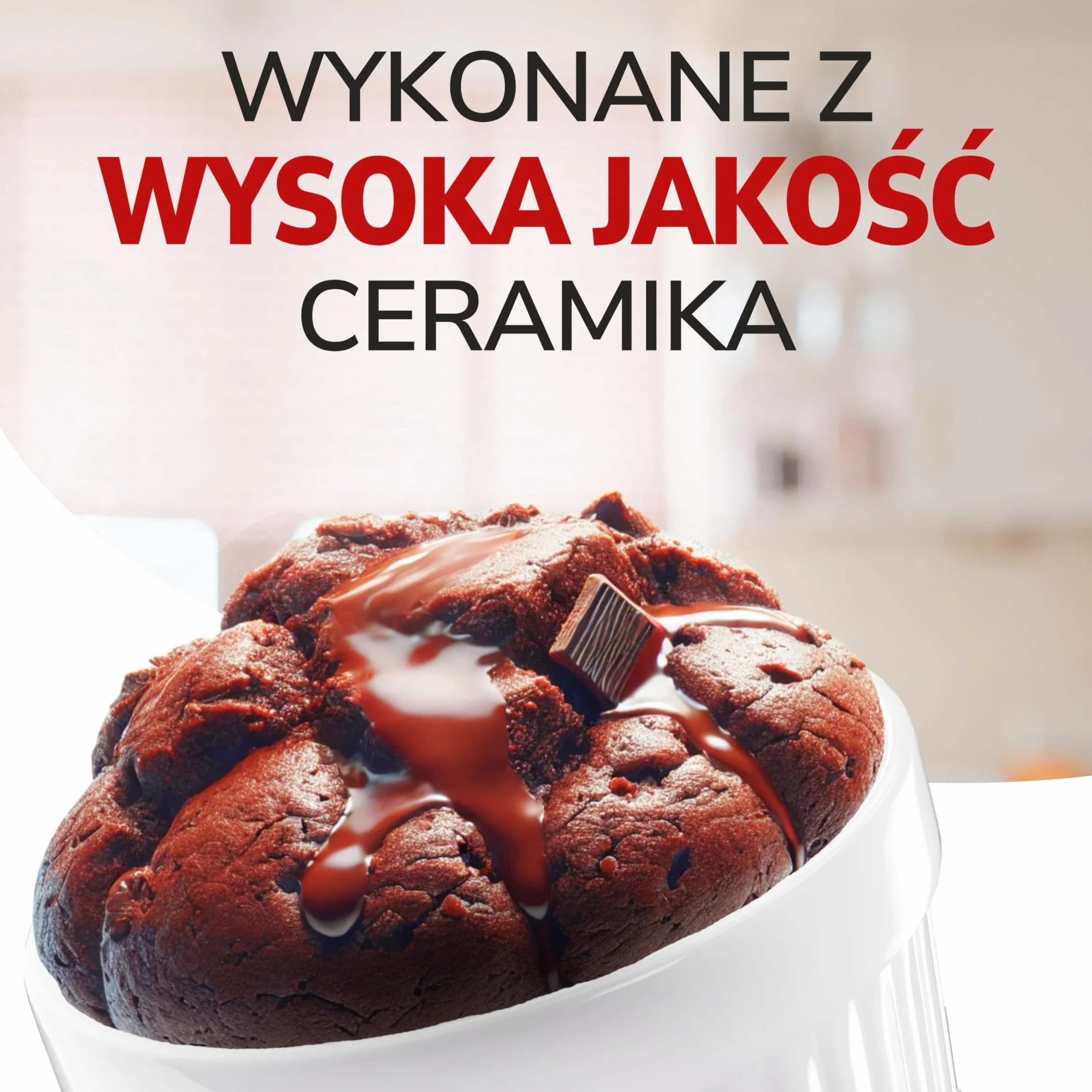 ToCi 6 x kolorowe foremki do piekarnika Ø 9 cm – odporne ceramiczne foremki po 185 ml – kremowe miseczki i miseczki deserowe – formy do pasztetów, czekoladowego sufletu