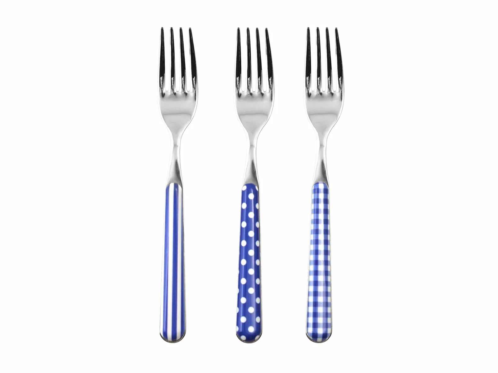 Home Provence Set 6 Widelce Stół ze stali nierdzewnej, Niebieski wystrój