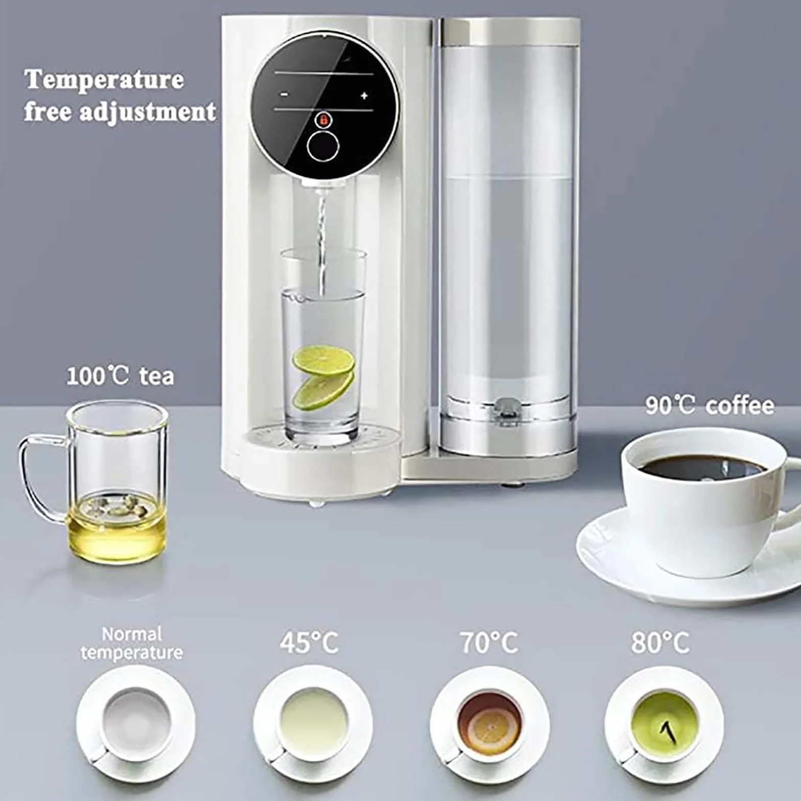 Dozownik Gorącej Wody O Pojemności 1,2 L, Cyfrowe Urządzenie Do Dozowania Gorącej Wody Z Zabezpieczeniem Przed Dziećmi, Regulowana Temperatura 25 ℃–100 ℃ Z Funkcją Automatycznego Zapamiętywania