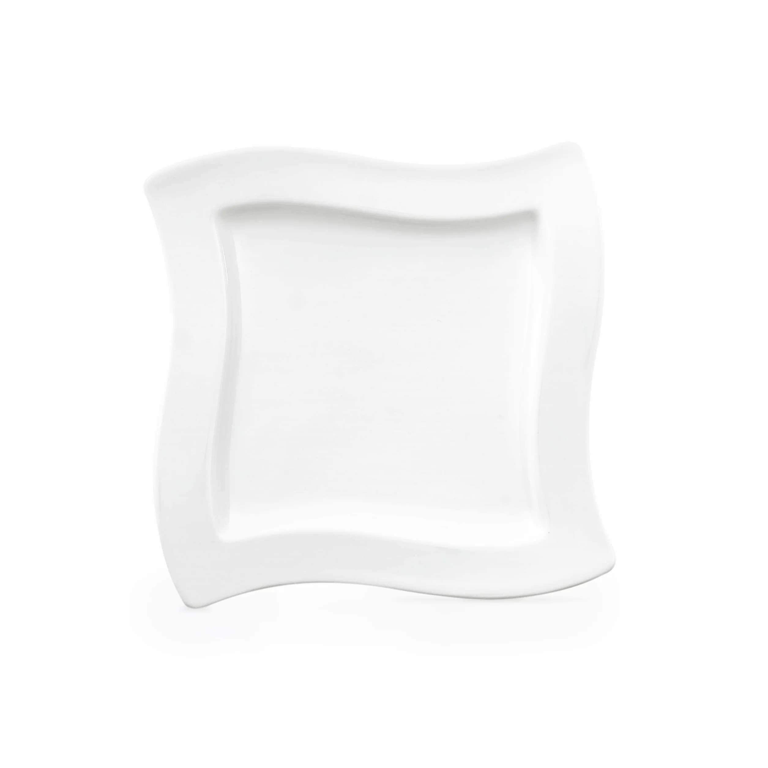 Villeroy & Boch NewWave kwadratowy talerz śniadaniowy, 24 x 24 cm, porcelana premium, biały