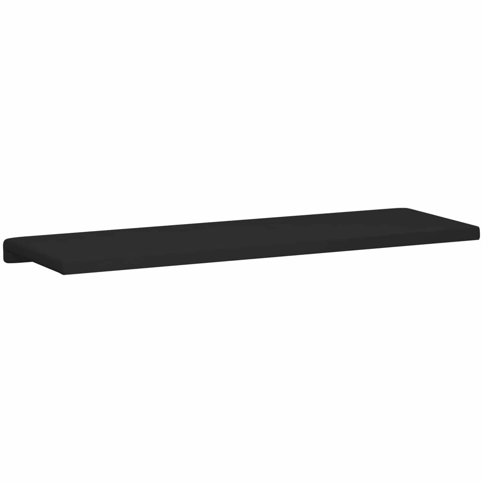 Poduszka na ławkę, mikrofibra, czarna, głębokość 35 cm | Antypoślizgowe, piankowe wypełnienie, do przedpokoju i salonu, łatwe w pielęgnacji wilgotną szmatką