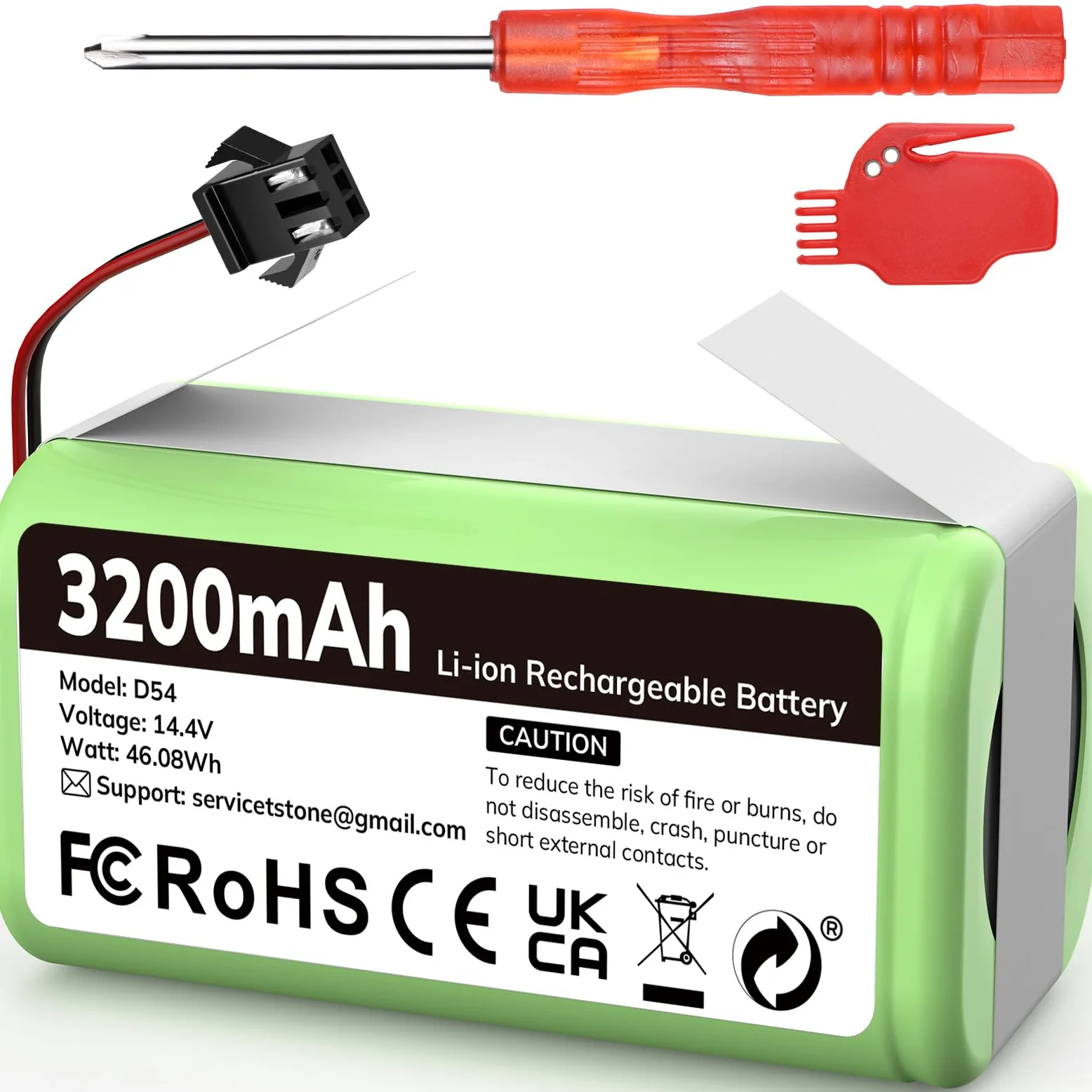 3200mAh litowo-jonowa bateria zamienna kompatybilna z Conga Excellence 990 950 1090 1790 1990, DEEBOT N79S N79 DN622, Eufy RoboVac 11 11S 30 30C 12 35C, IKOHS NETBOT S114 x S15 –