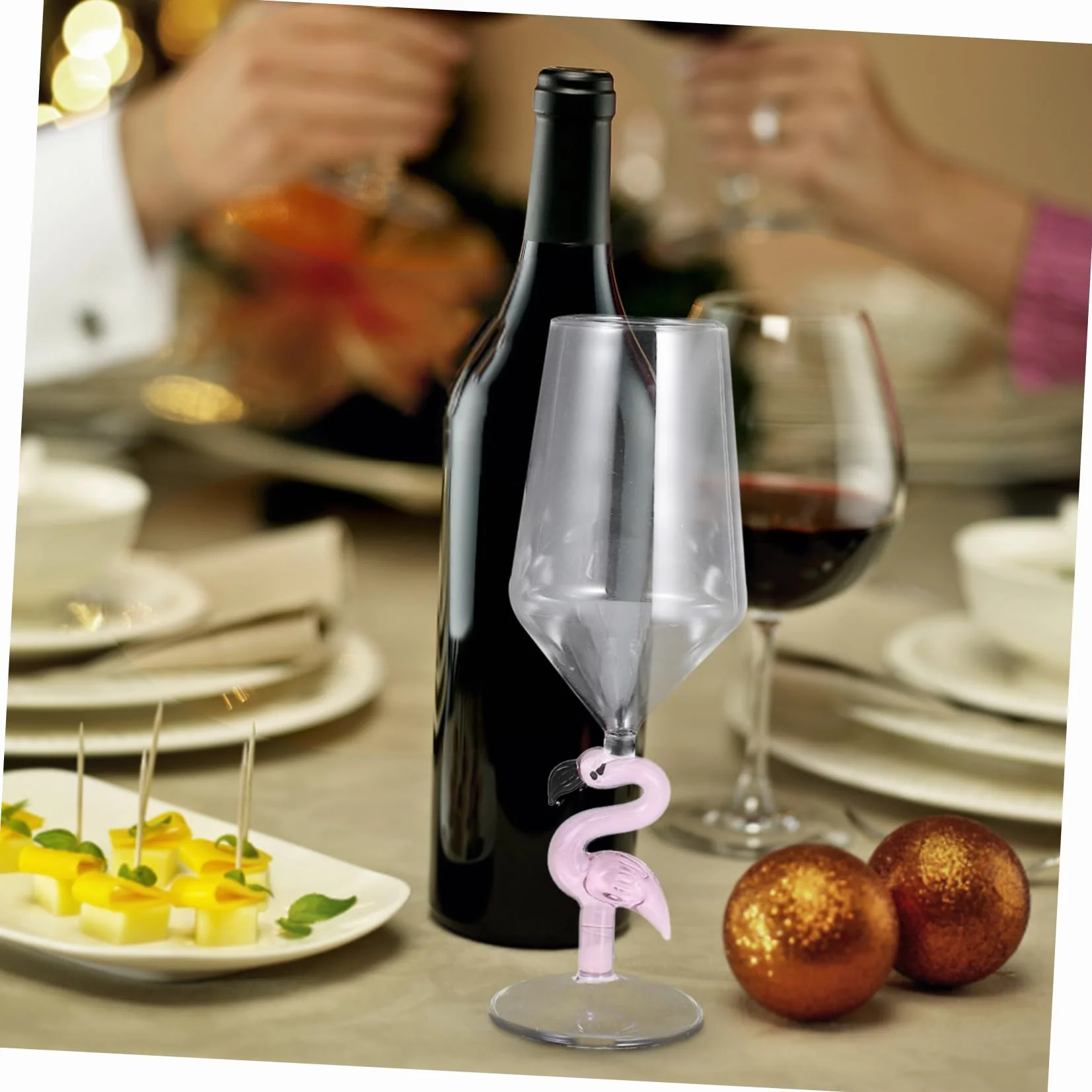 Alipis 500ml Pojedynczy Flamingowy Kieliszek Do Wina Elegancki Pojemnik Na Wino Na Imprezy