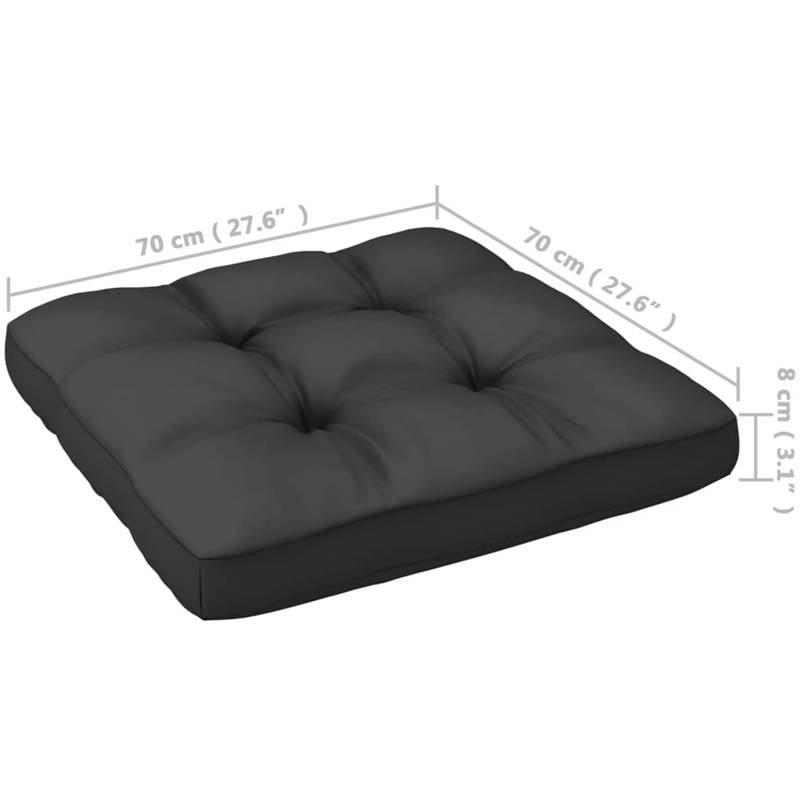 Homgoday Zestaw sofy ogrodowej 2 szt. z poduszkami z litego szarego sosny, zestaw sofy do salonu sofa rozkładana sofa, zestaw nowoczesnej sofy ogrodowej na zewnątrz, wyposażenie Model805752