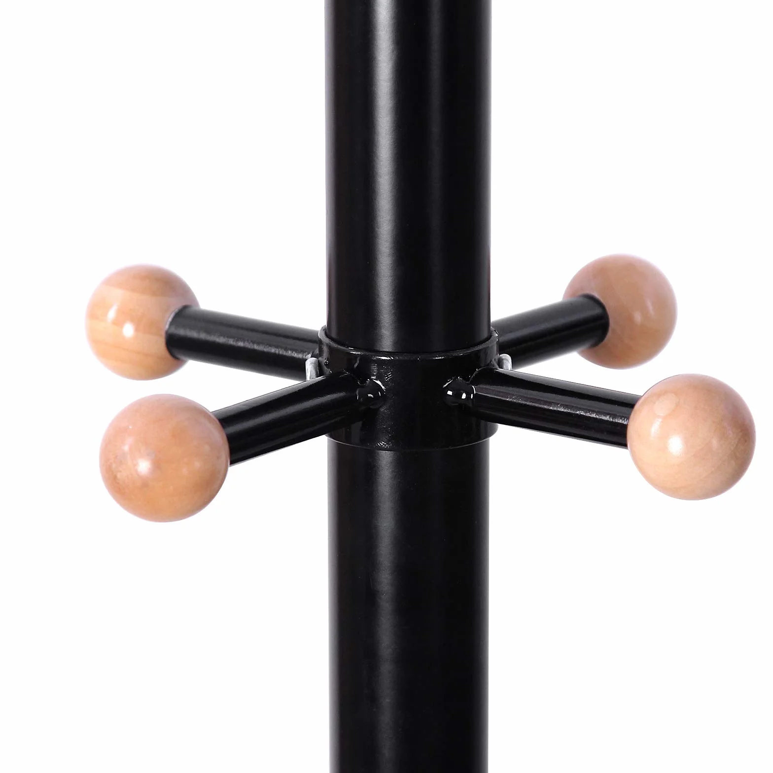 SONGMICS Stabilny metalowy wieszak na ubrania wieszak garderobiany wysokość ok. 176 cm, czarny, RCR17B