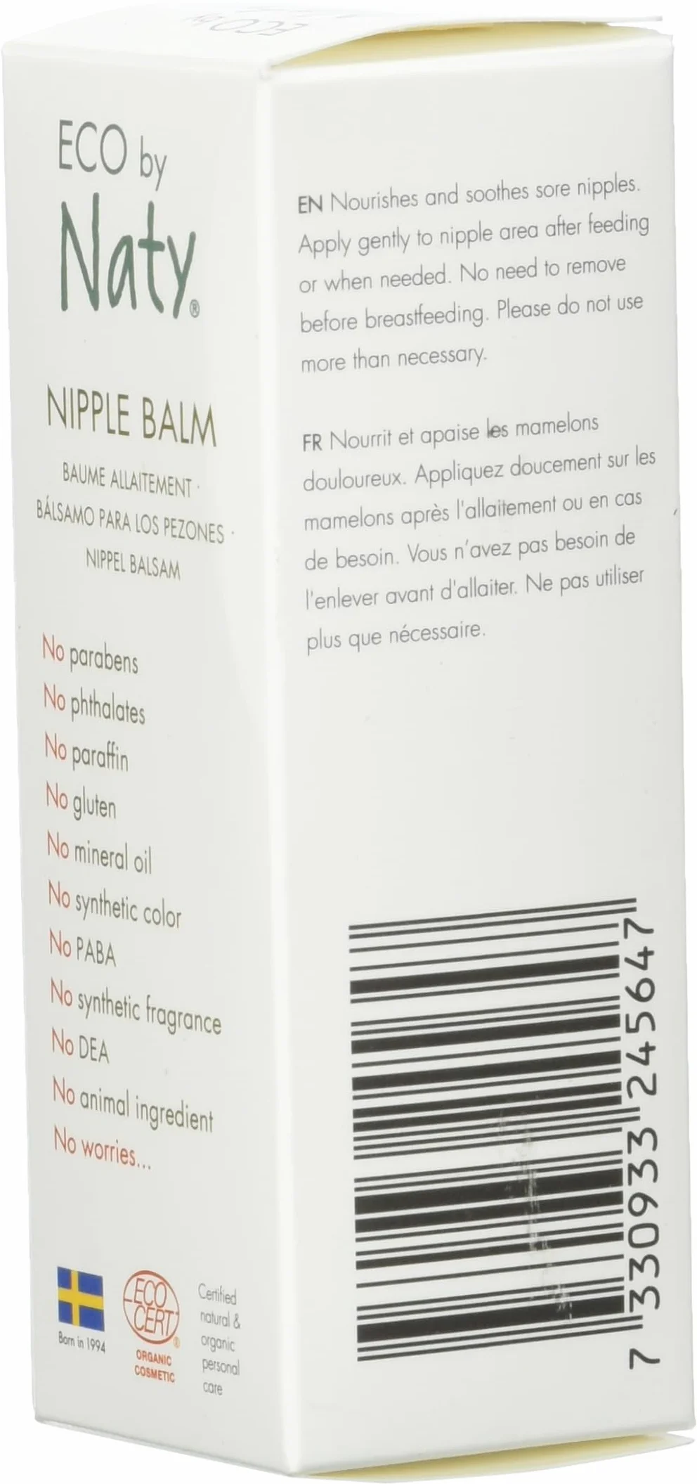 Eco by Naty, Balsam do sutków, 30 ml