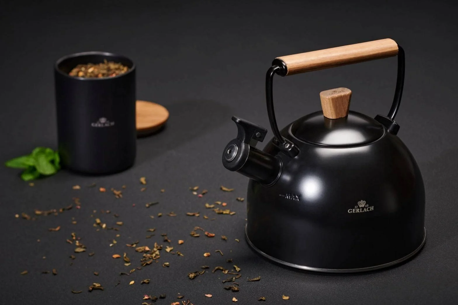 Gerlach Natur Czajnik Stalowy Czajnik Ze Stali Nierdzewnej 2,5 L Z Gwizdkiem Indukcja Kuchenka Gazowa Elektryczna Ceramiczna