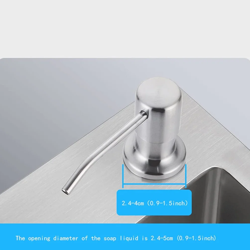 Dozownik mydła do naczyń lub dozownik balsamu do zlewozmywaka kuchennego Butelka dozownika balsamu Wbudowana konstrukcja Wkład z The Top Dozowniki mydła