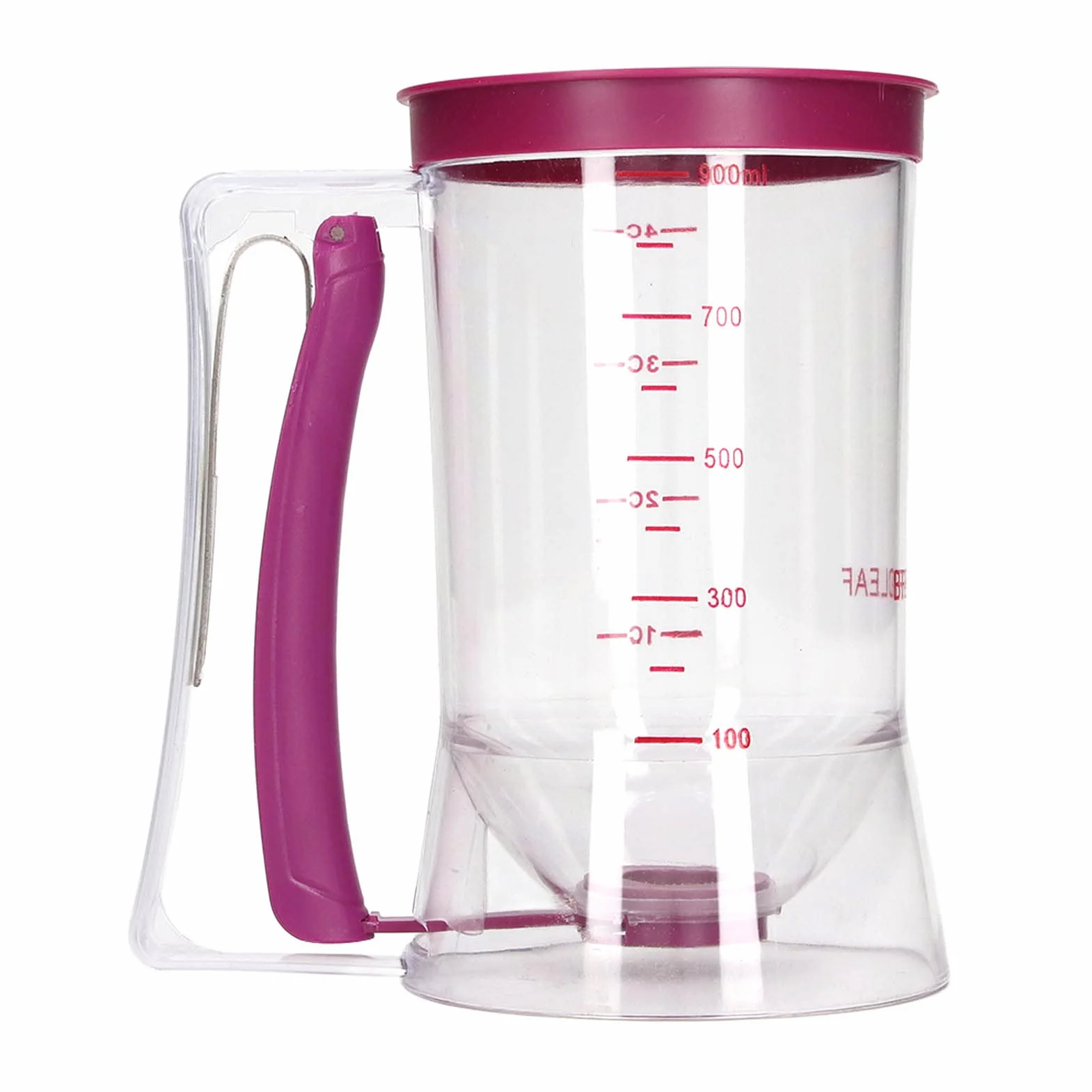 Cocoarm Dozownik ciasta ABS do babeczek i naleśników, 900 ml, porcjownik do ciasta z tworzywa sztucznego, 17 x 11 x 18,5 cm