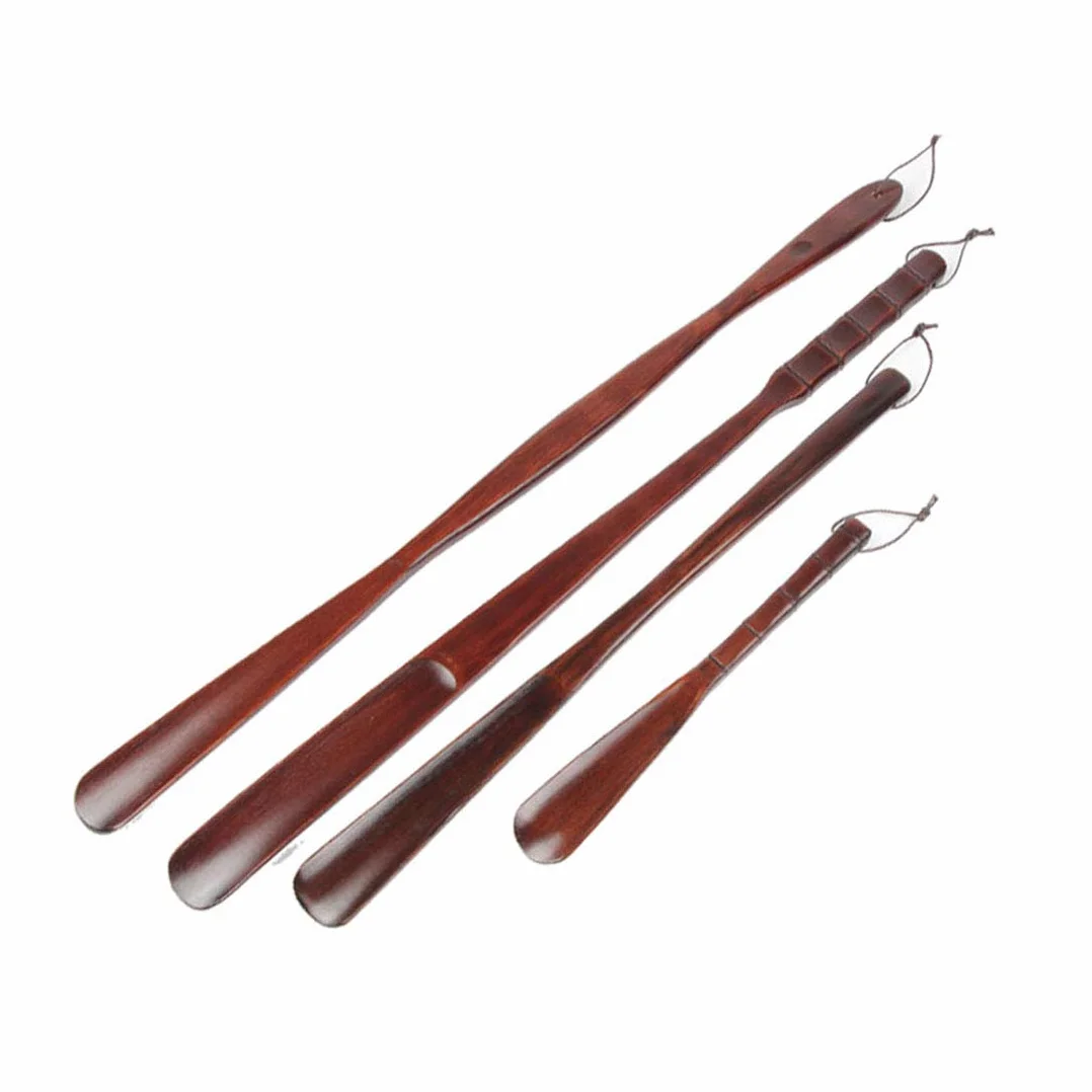 Drewniana łyżka do butów z długą rączką, Schima Superba(Schima Superba 32cm)