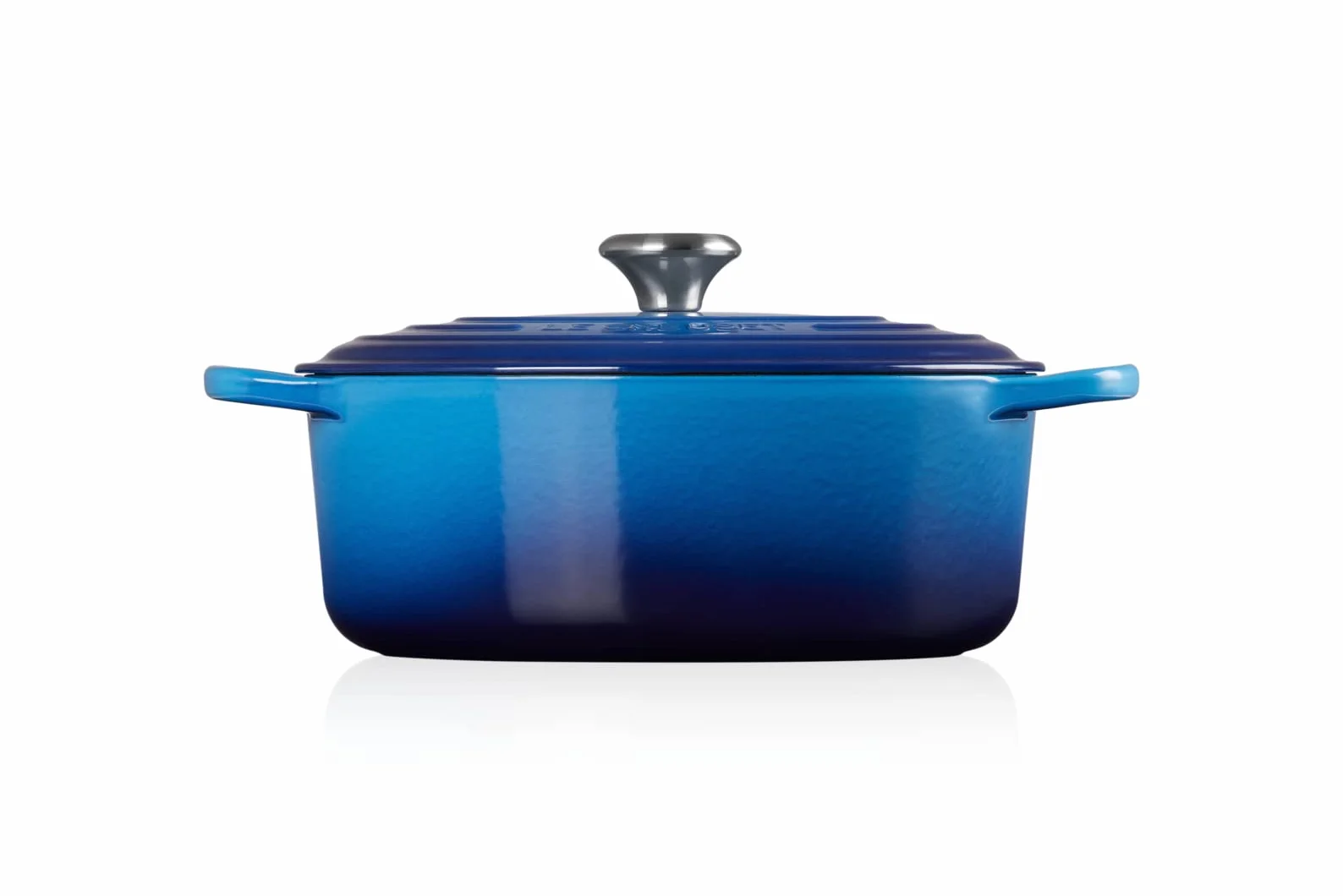 Le Creuset Signature Żeliwne Naczynie do Pieczenia Z Pokrywką, 29 cm, Owalne, Azure