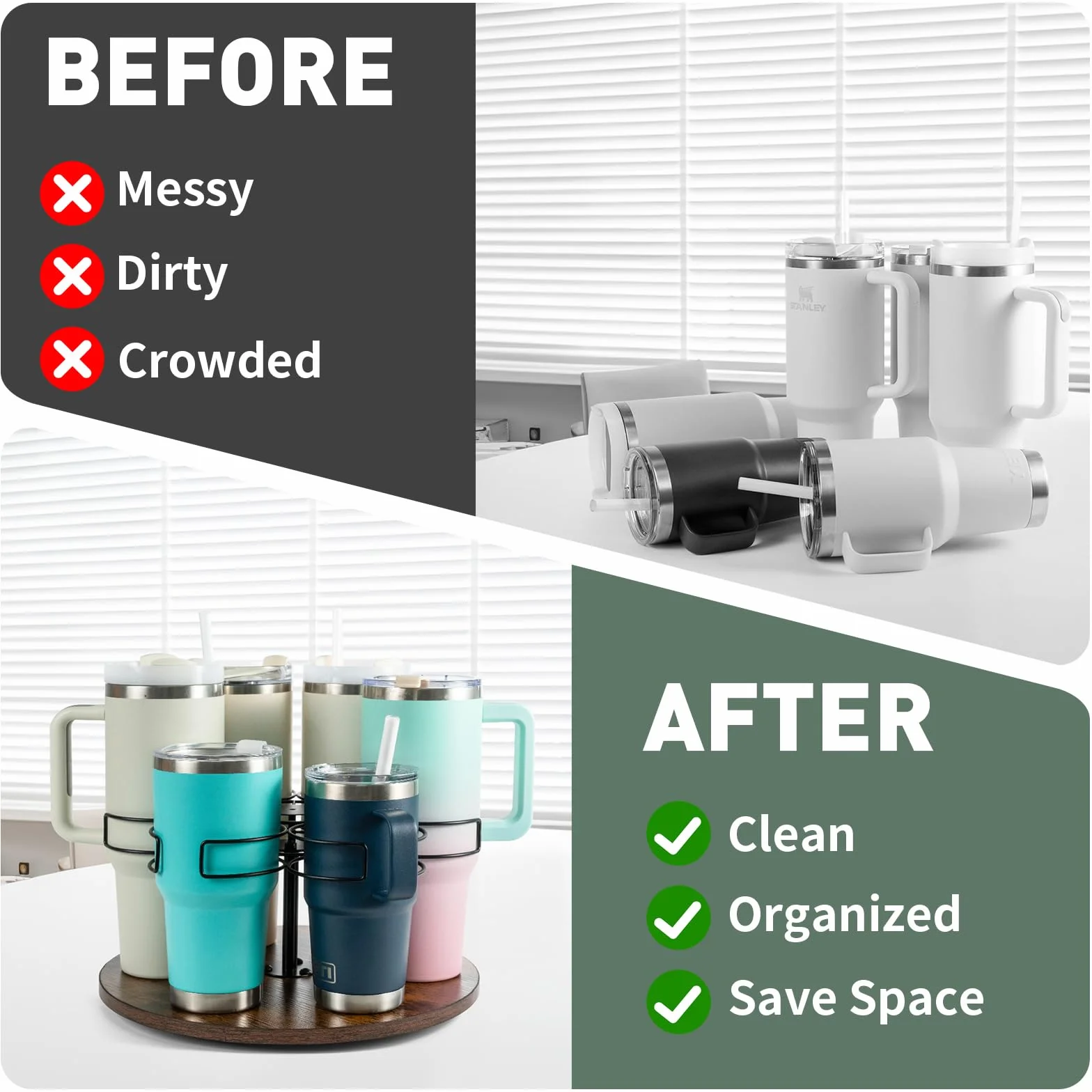 Stanley Organizer na butelki 590-100 ml obrotowy 6 przegródek