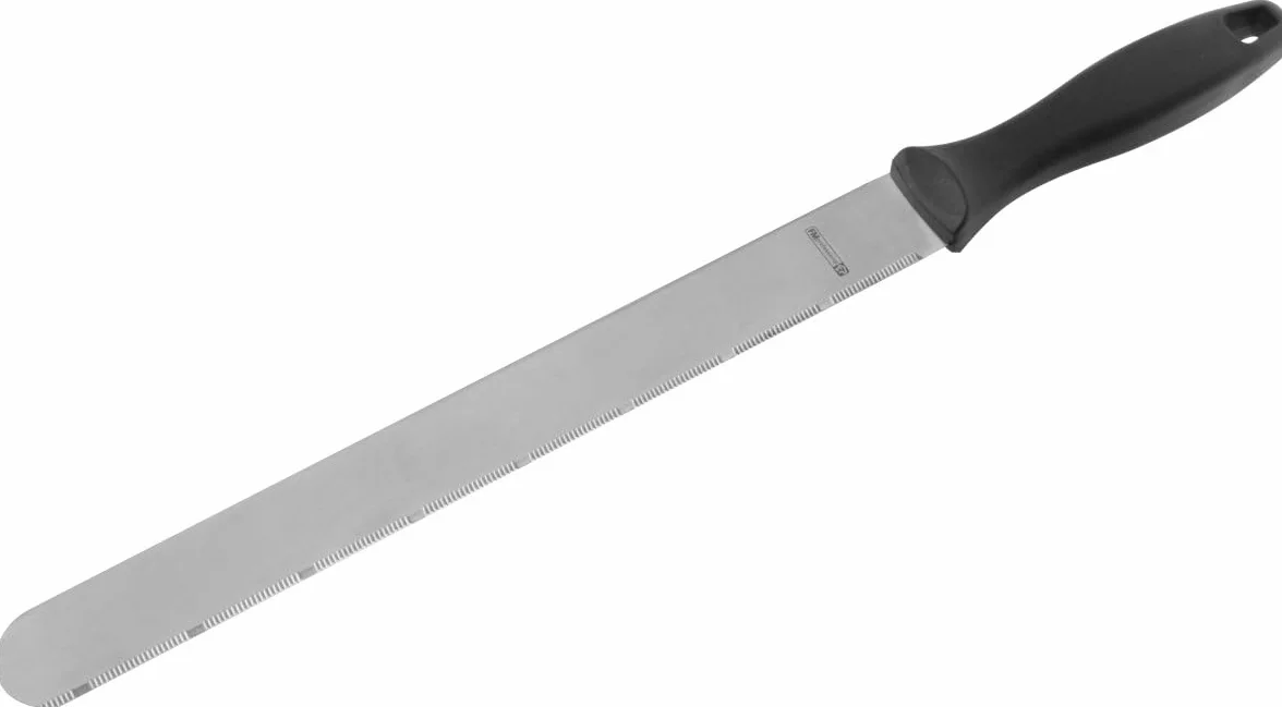 FMprofessional 21558 nóż cukierniczy dwustronny 43,5 cm, stal nierdzewna, czarny/srebrny, ok