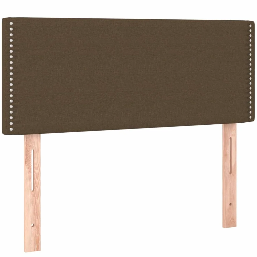 Hothingwell Podstawa łóżka z materacem ciemnobrązowy 100x200 cm | Regulowany zagłówek, wsparcie do czytania, sprężyny kieszeniowe, średnio twarda twardość