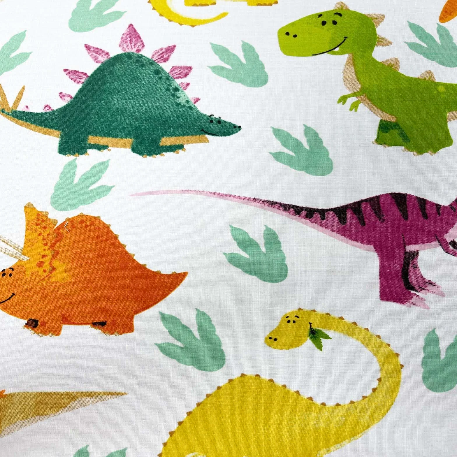 Dreamscene Poszewka na kołdrę z poszewką na poduszkę dinozaur zestaw pościeli chłopcy dziewczęta dinozaur dwustronny pasek, zielony biały - rozmiar Junior/łóżeczko dziecięce