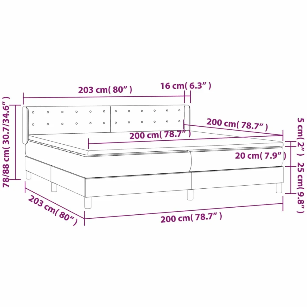 Ak samit regulowany zagłówek kontynentalne 200x200 cm szary | Łóżko kontynentalne z materacem 200x200 cm aksamitne jasnoszare z zagłówkiem i pianką