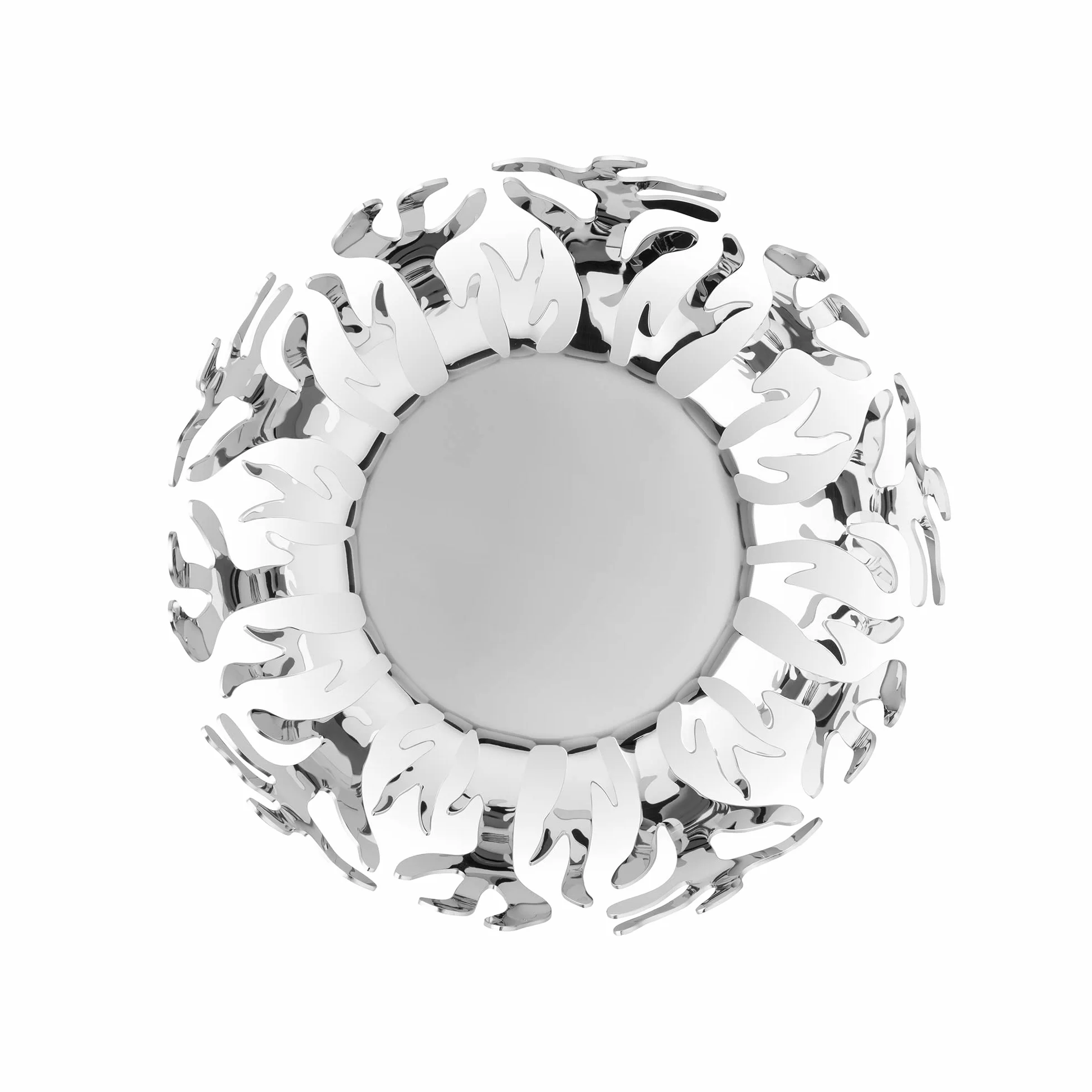 Alessi Mediterraneo miska na owoce ze stali nierdzewnej 29 cm srebrna