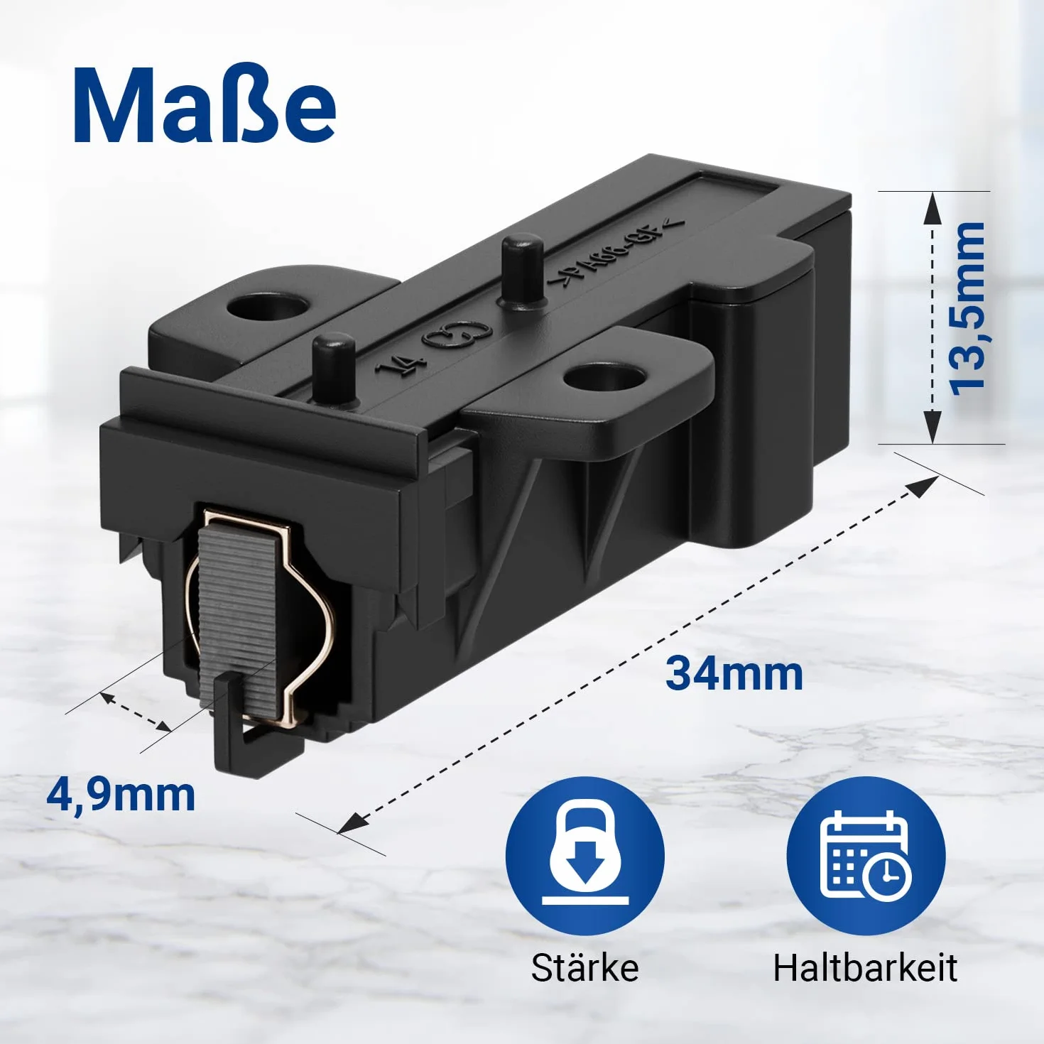 VIOKS 2 x zestaw szczotek węglowych do pralki 400602015/2 AEG 4,8 mm AMP zapasowe szczotki węglowe do pralki Electrolux Whirlpool Bauknecht 481281719419 Węgiel silnikowy do silnika SOLE