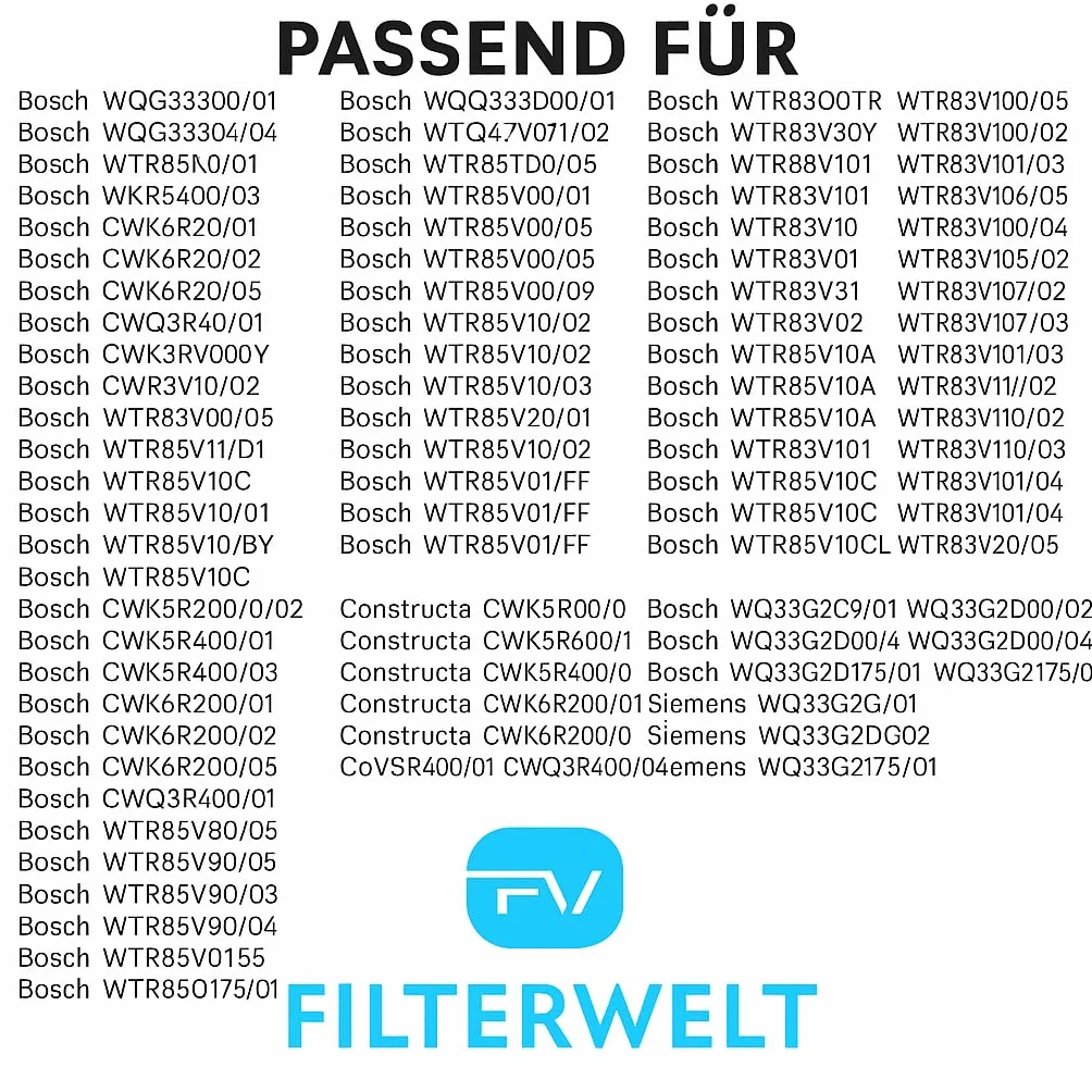Filtr gąbkowy 292 x 142 mm do suszarki Bosch Siemens – filtr zamienny do cokołu