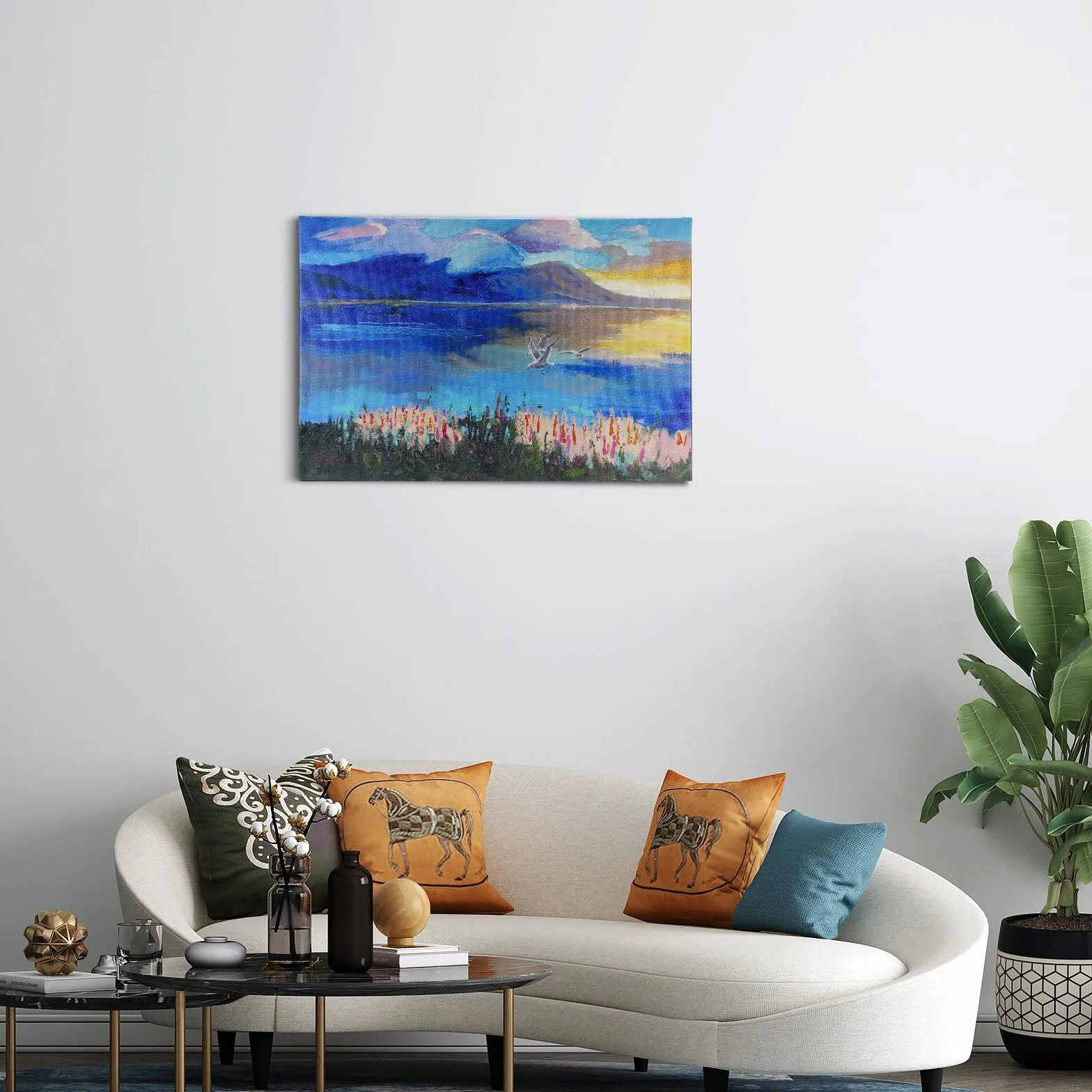 Obraz na płótnie 60x40 cm JBER SunsetClouds nowoczesny plakat dekoracja ścienna