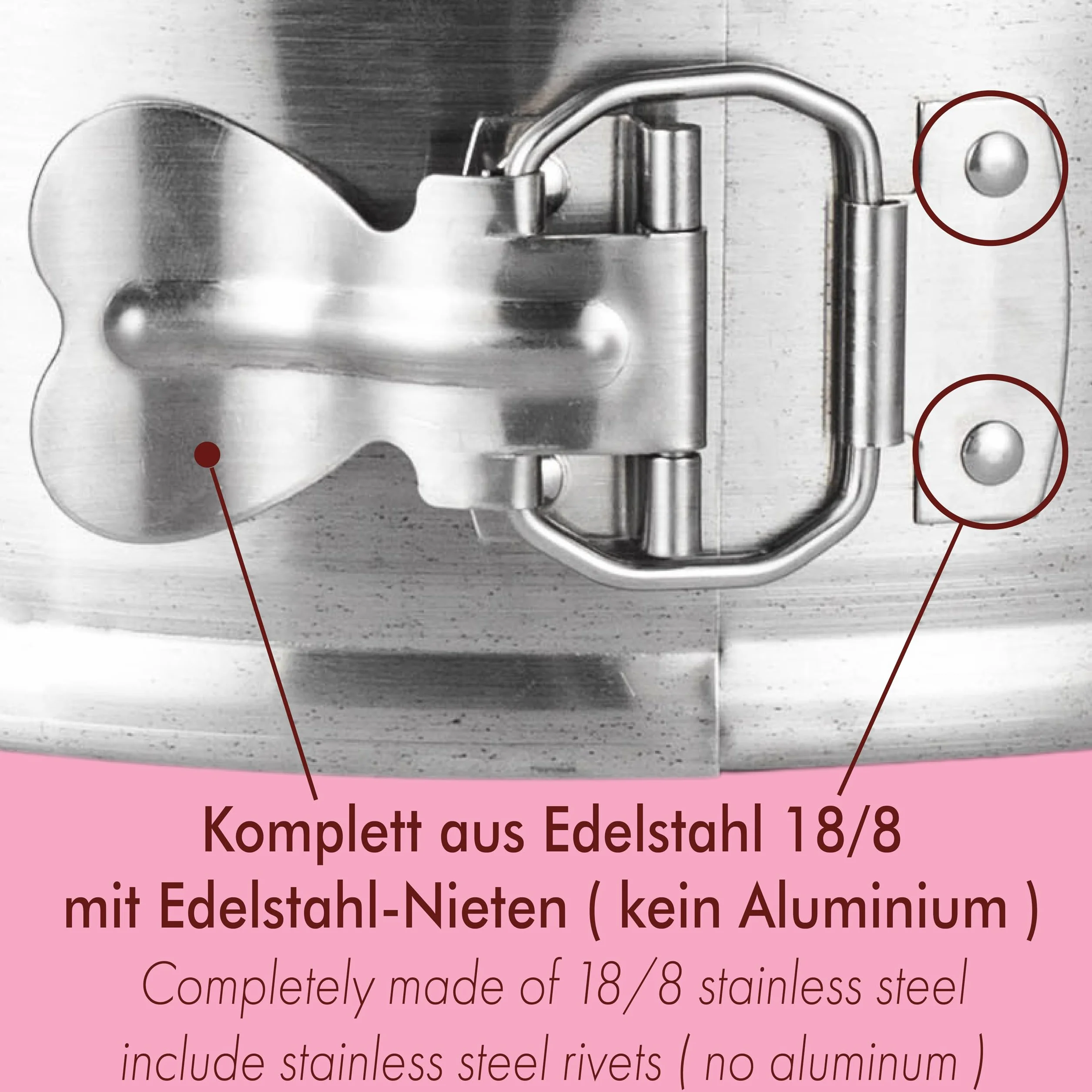 immer Zestaw 2 tortownic ze stali nierdzewnej, niepowlekana, nie zawiera PFAS, ze stali nierdzewnej 18/8, nadaje się do mycia w zmywarce (Ø 25 cm + 18 cm)