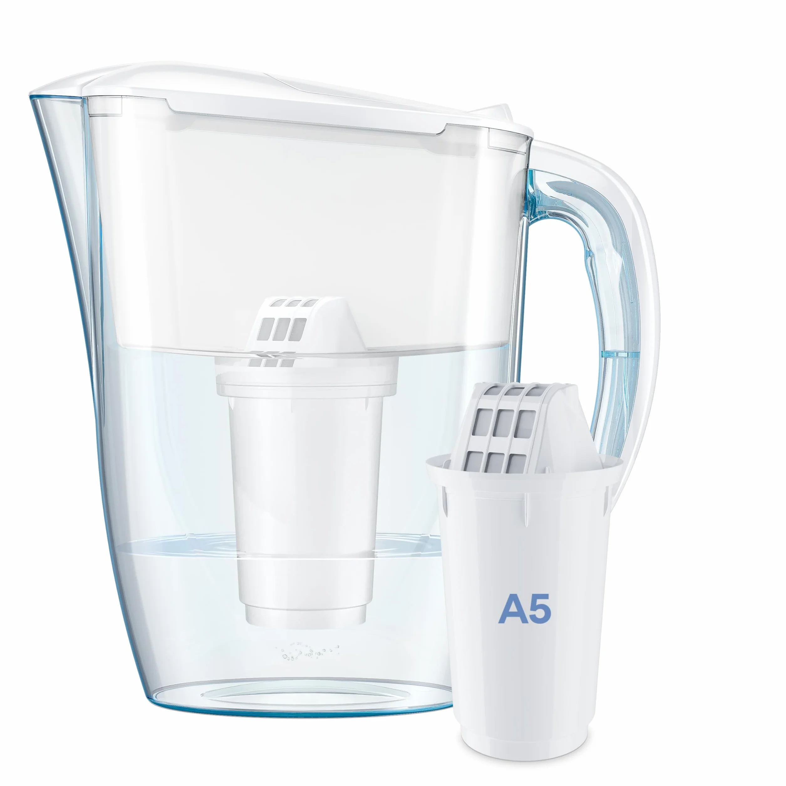 AQUAPHOR Smile Filtr do wody biały 2,9 l z filtrem A5 redukuje wapno chlor kompaktowy