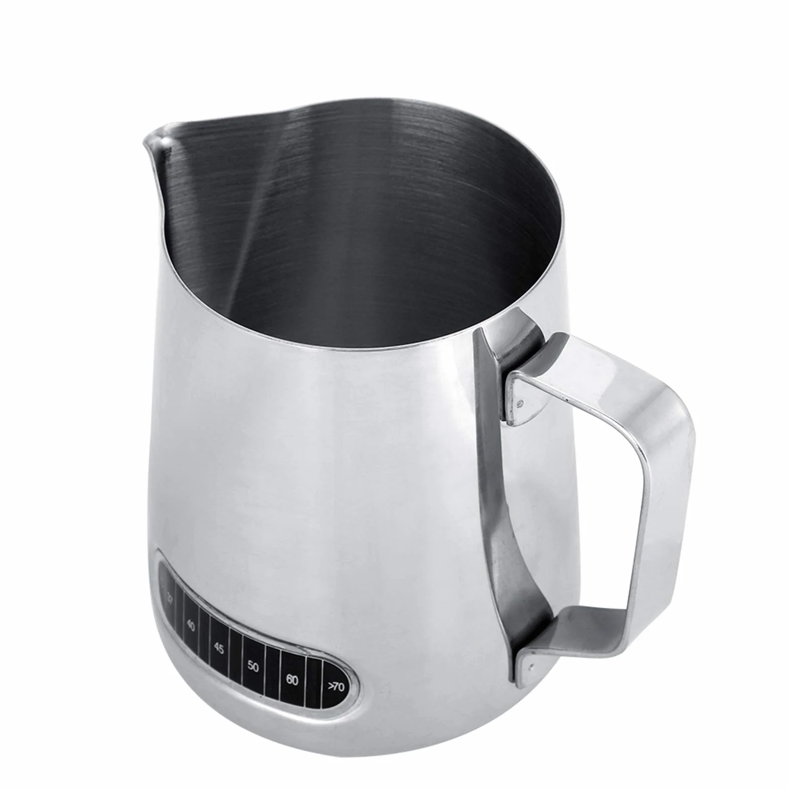 dzbanek na mleko, ze stali nierdzewnej, 600 ml, dzbanek do kawy z pomiarem – do mleka i sztuki latte