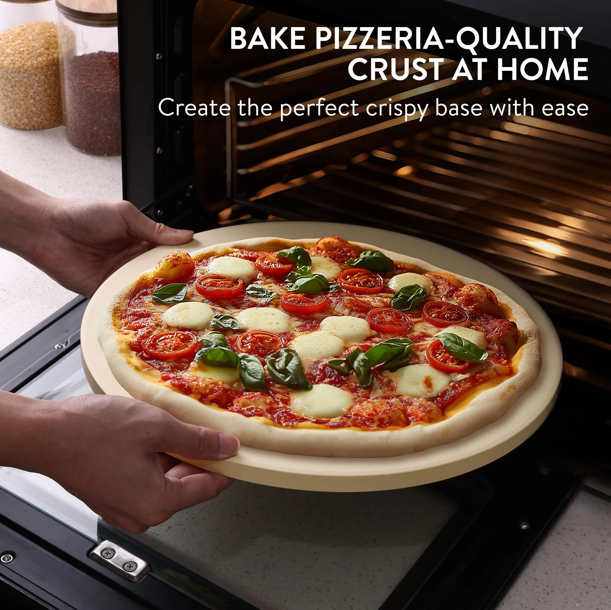 Pietra per pizza cordierite rotonda 35 cm