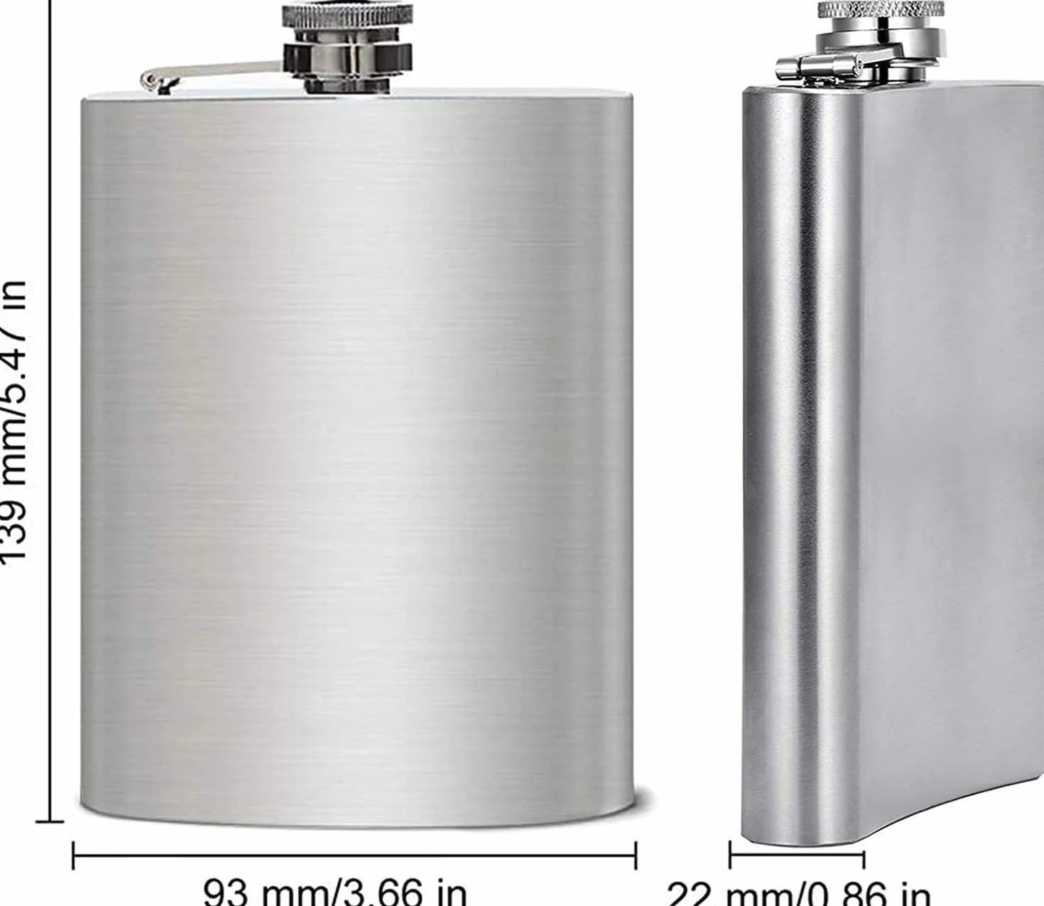 LATRAT 2 x piersiówka i lejek, 8 oz.227 ml, outdoorowa piersiówka na wędrówki, wesele, kemping, wspinaczkę, piknik