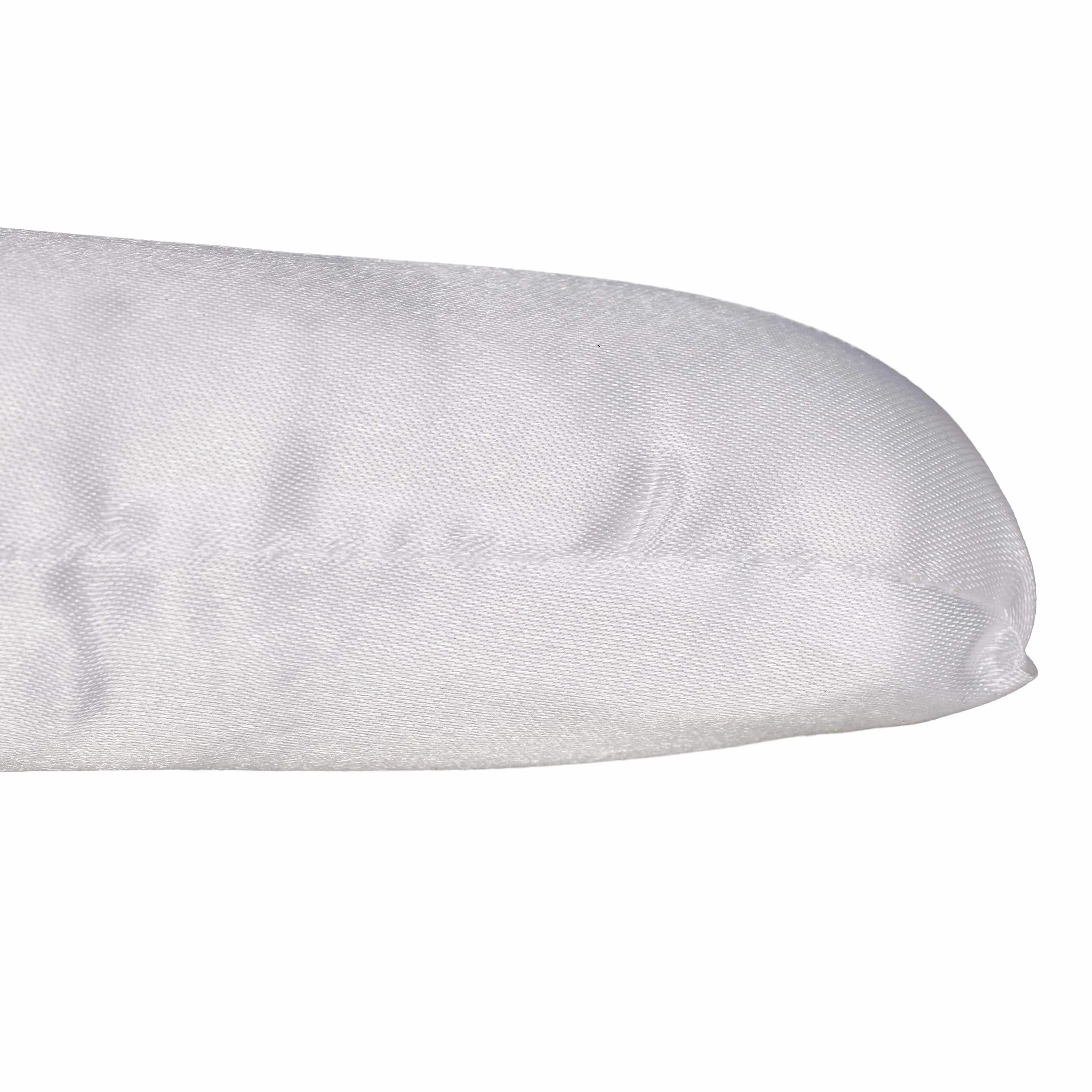 Relaxdays Wieszak satynowy 10 sztuk miękko wyściełany hak obracany 360° szerokość 38 cm biały