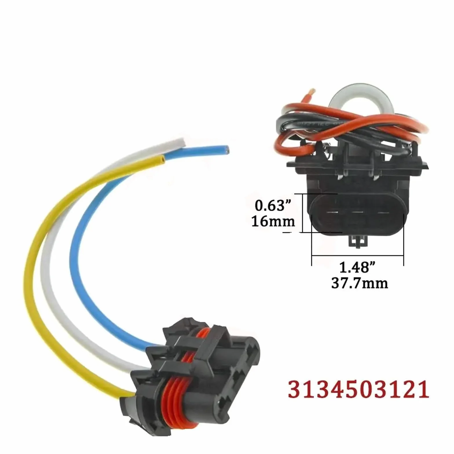 3Pin Wentylator Chłodnicy Silnik Dmuchawy Rezystancja Wtyczki Złącze 3134503121 Dla T300 0130308103 16454990(10PCS)