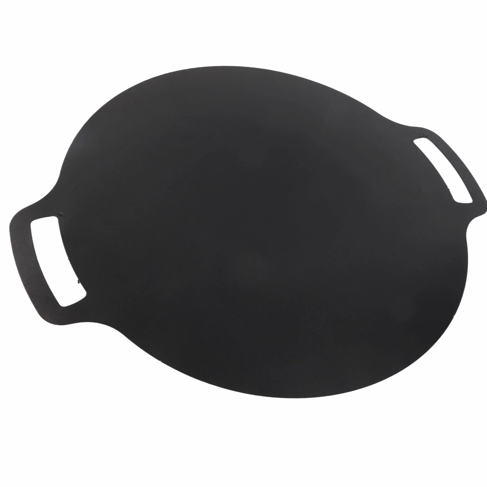 Koreańska Patelnia Grillowa, Płyta Nieprzywierająca z Kamienia Mafanowego do Grillowania na świeżym Powietrzu, Idealna na Kemping i Spotkania Rodzinne 32 Cm (38cm)