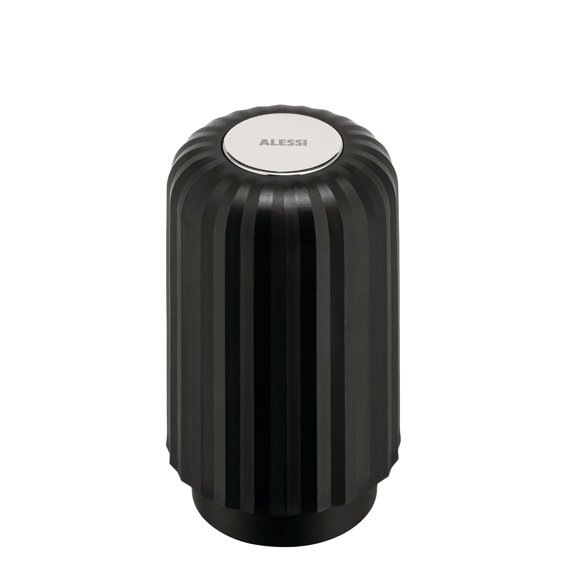 Alessi Plissé MDL20 B opróżniacz do kapsułek, kompatybilny z maszynami Nespresso i Vertuo, żywica termoplastyczna, średnica 8,3 cm, kolor czarny