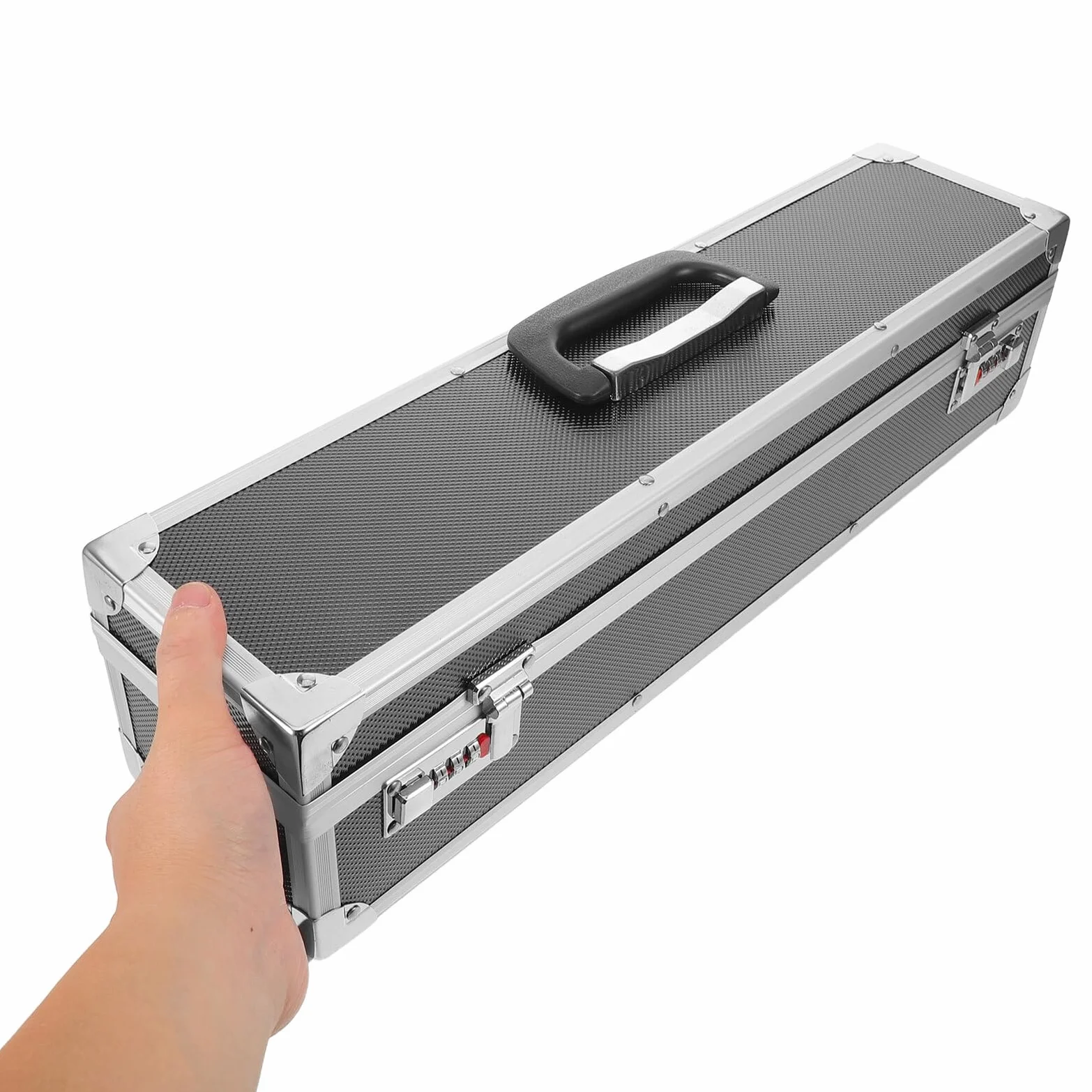 Aluminiowy Kuferek Noże Kuchenne z Podwójnym Zamkiem Szyfrowym Przenośny Organizer z Przegrodami Zabezpieczenie Narzędzi Kuchennych dla Szefów Kuchni Idealny Zajęcia Kulinarne i