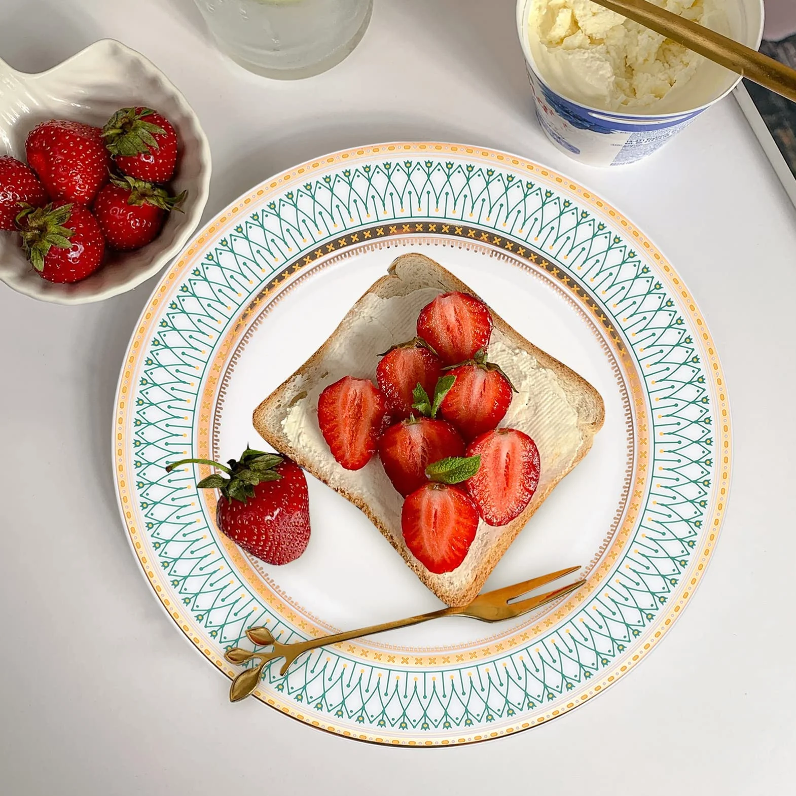 Białe porcelanowe talerze obiadowe, okrągły talerz deserowy lub sałatkowy, naczynia do serwowania, zestawy obiadowe, odporne na zarysowania, bezpłatne, przybory kuchenne do kuchenki mikrofalowej,