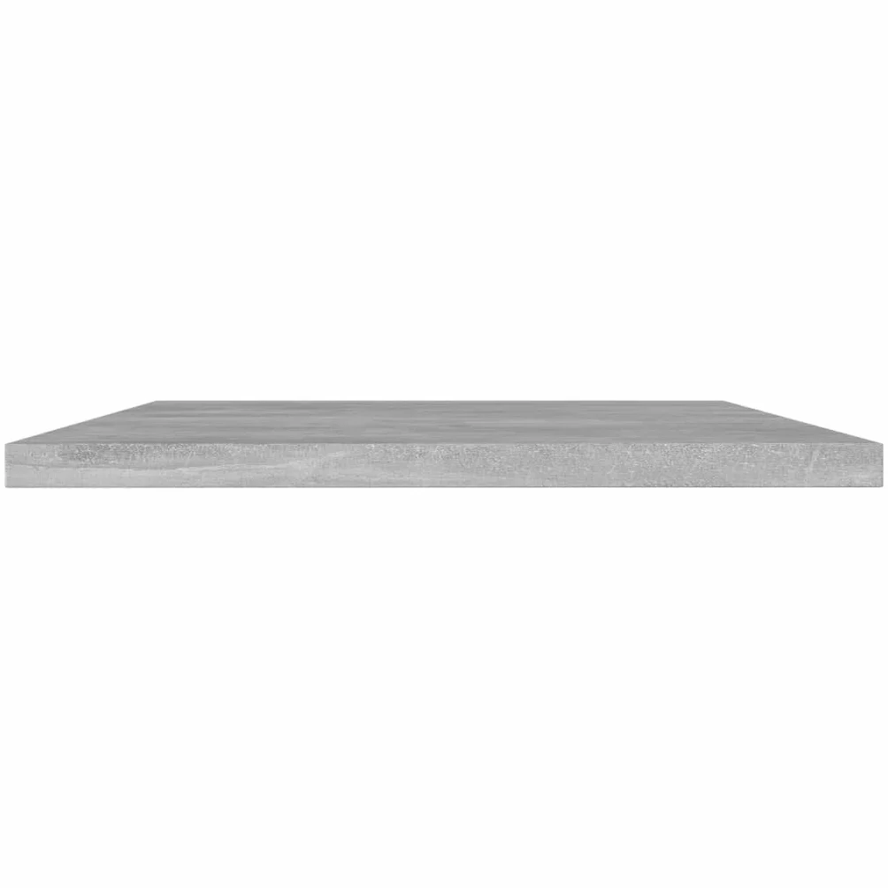 Regał na książki, 4 szt., szary beton, 60 x 40 x 1,5 cm, materiał drewnopochodny, system regałów, przechowywanie ścienne, do dużych obciążeń, moduł podłogowy do sypialni, salonu, biura, kuchni
