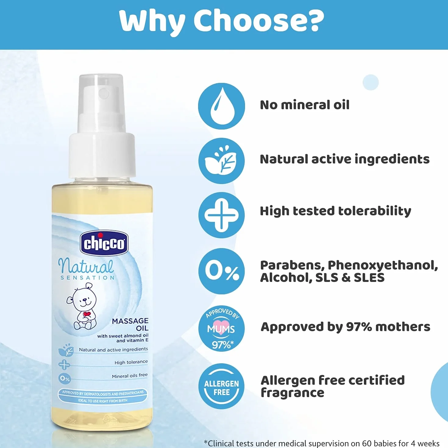 Chicco Natural Sensation olejek do masażu 100 ml