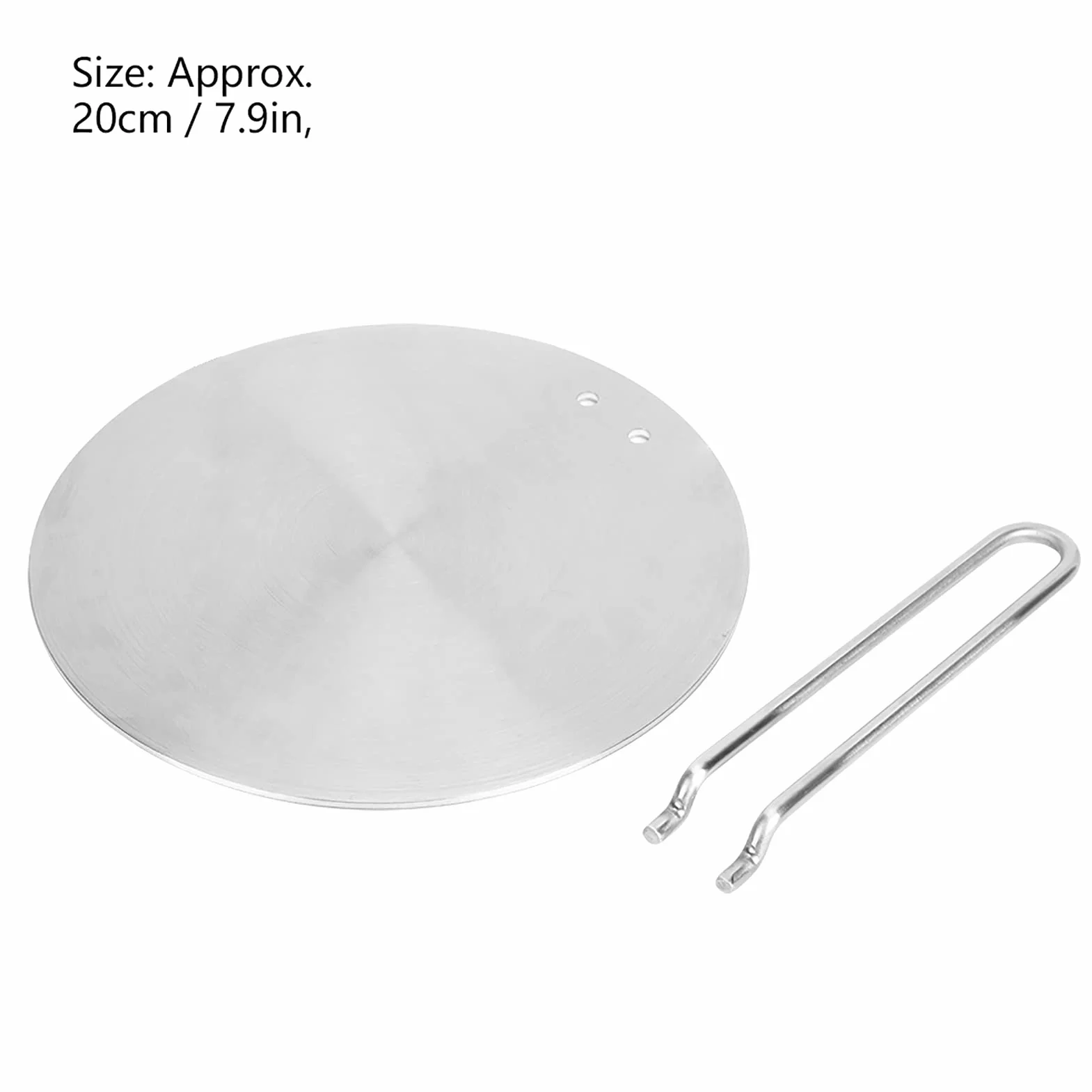 Greensen Adapter do płyty indukcyjnej, Płyta adaptera indukcyjnego 20cm Adapter dysku płyty indukcyjnej Rozdzielacz ciepła Uniwersalna płyta adaptera Dyfuzor ciepła do ekspresów do kawy i naczyń